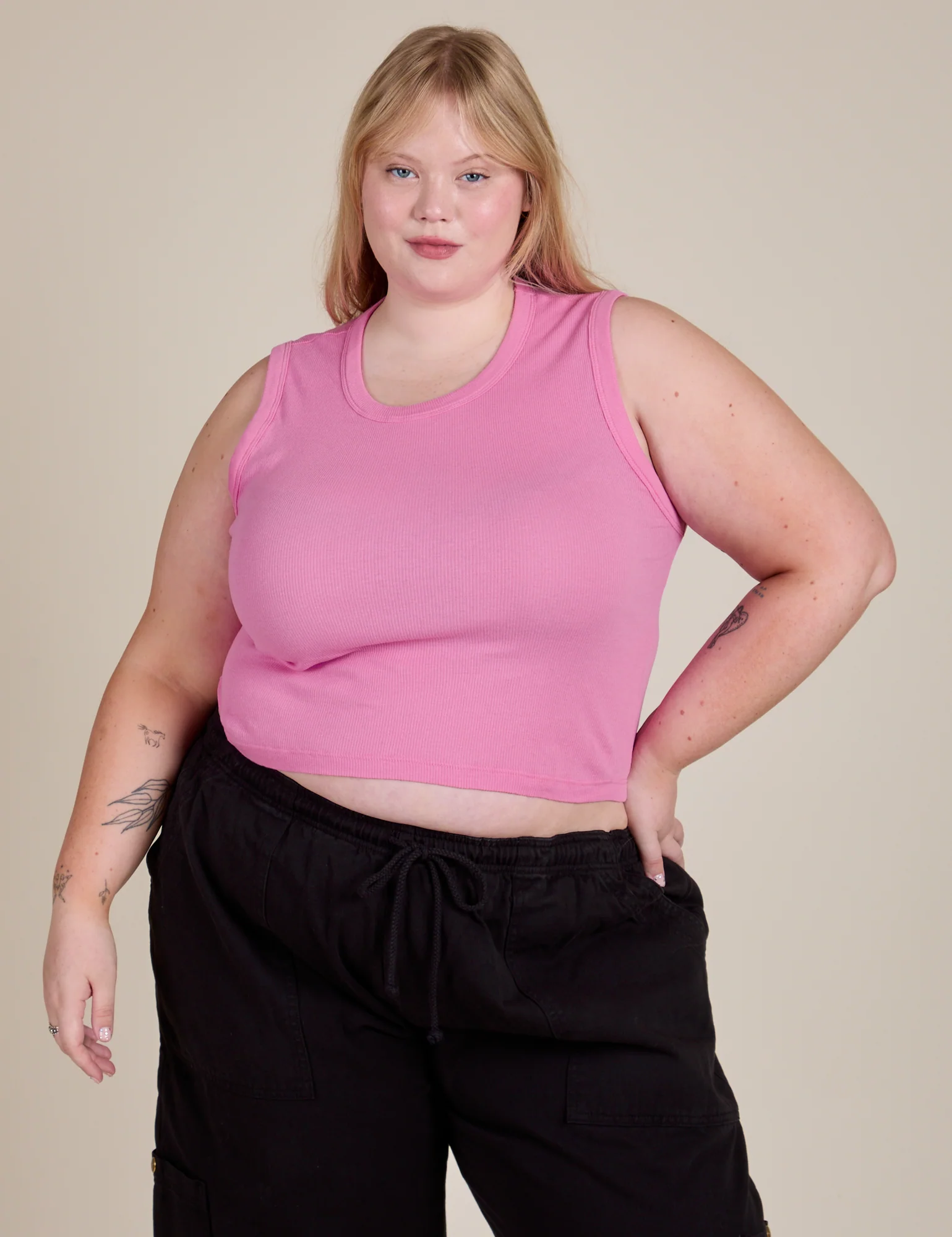 Muscle Tee - Bubblegum Pink - Image 3