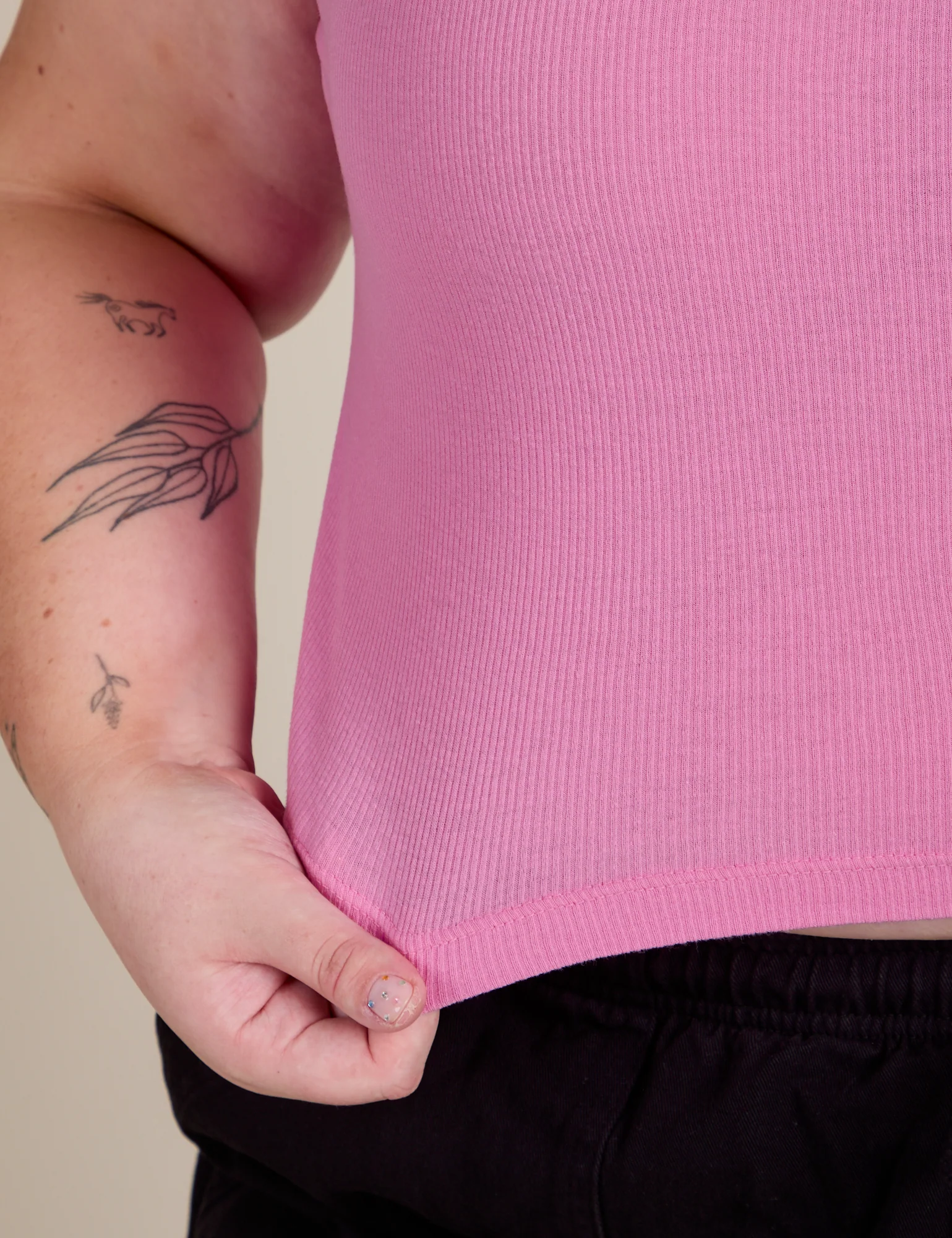Muscle Tee - Bubblegum Pink - Image 6