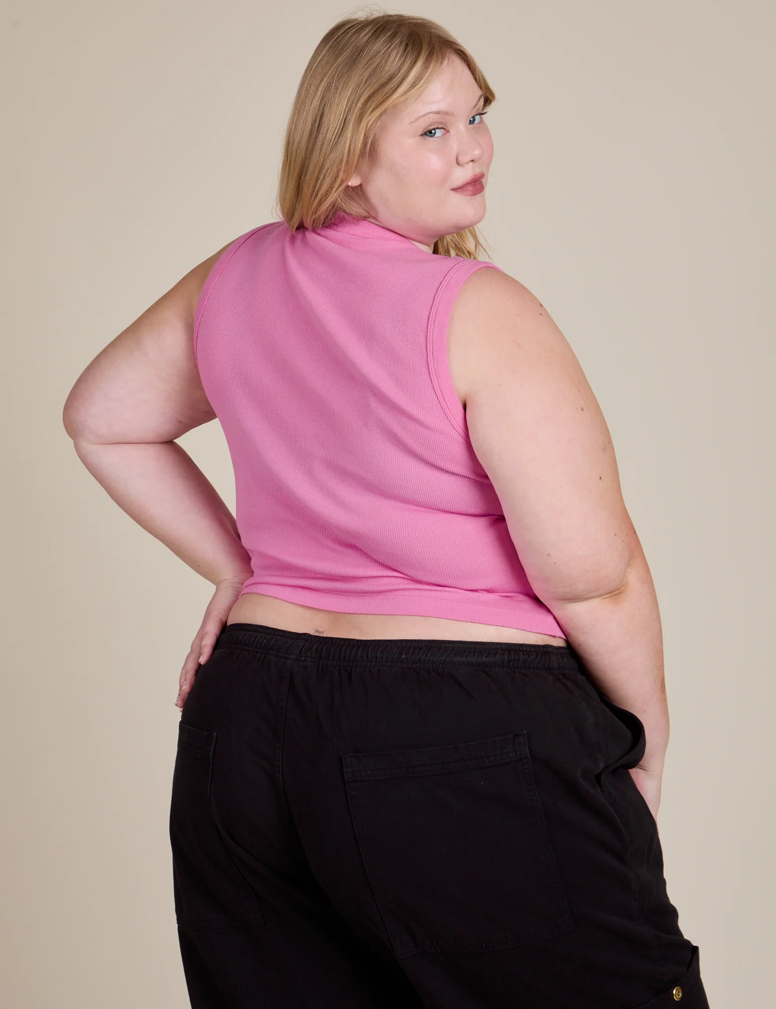 Muscle Tee - Bubblegum Pink - Image 8