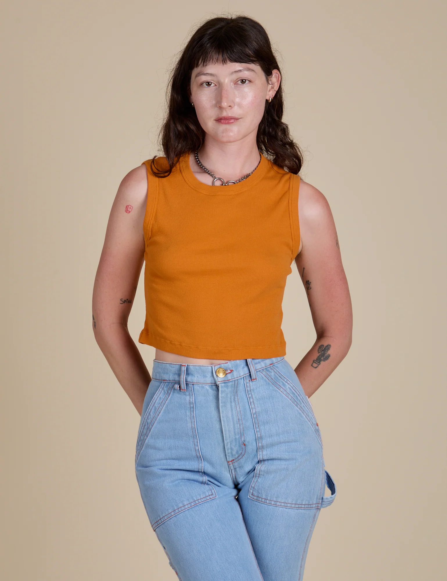 Muscle Tee - Creamsicle Orange - Image 10