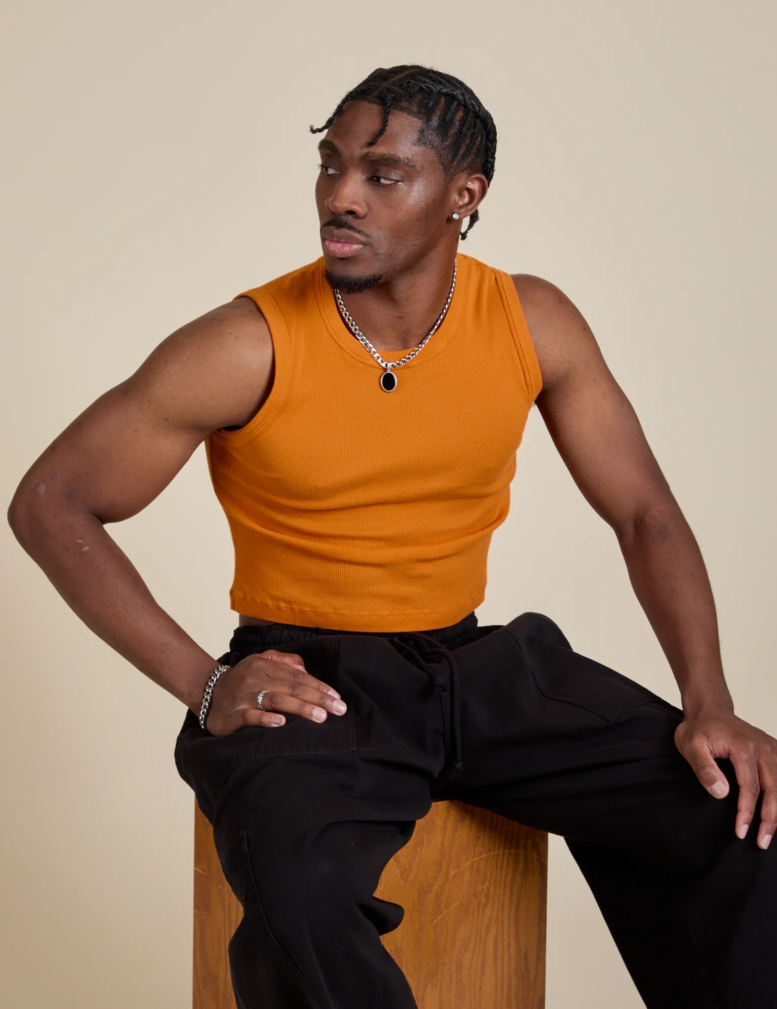Muscle Tee - Creamsicle Orange - Image 9