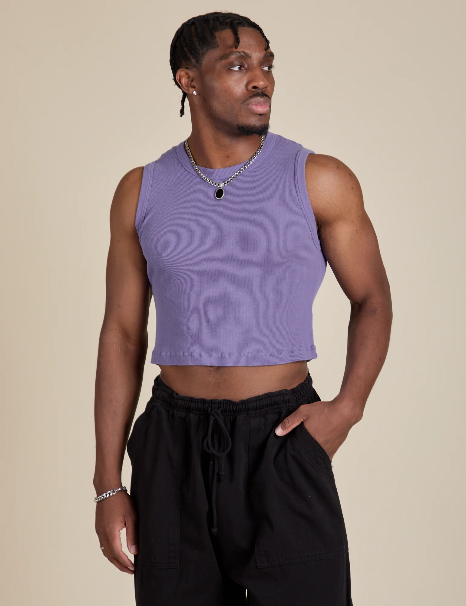Muscle Tee - Faded Grape