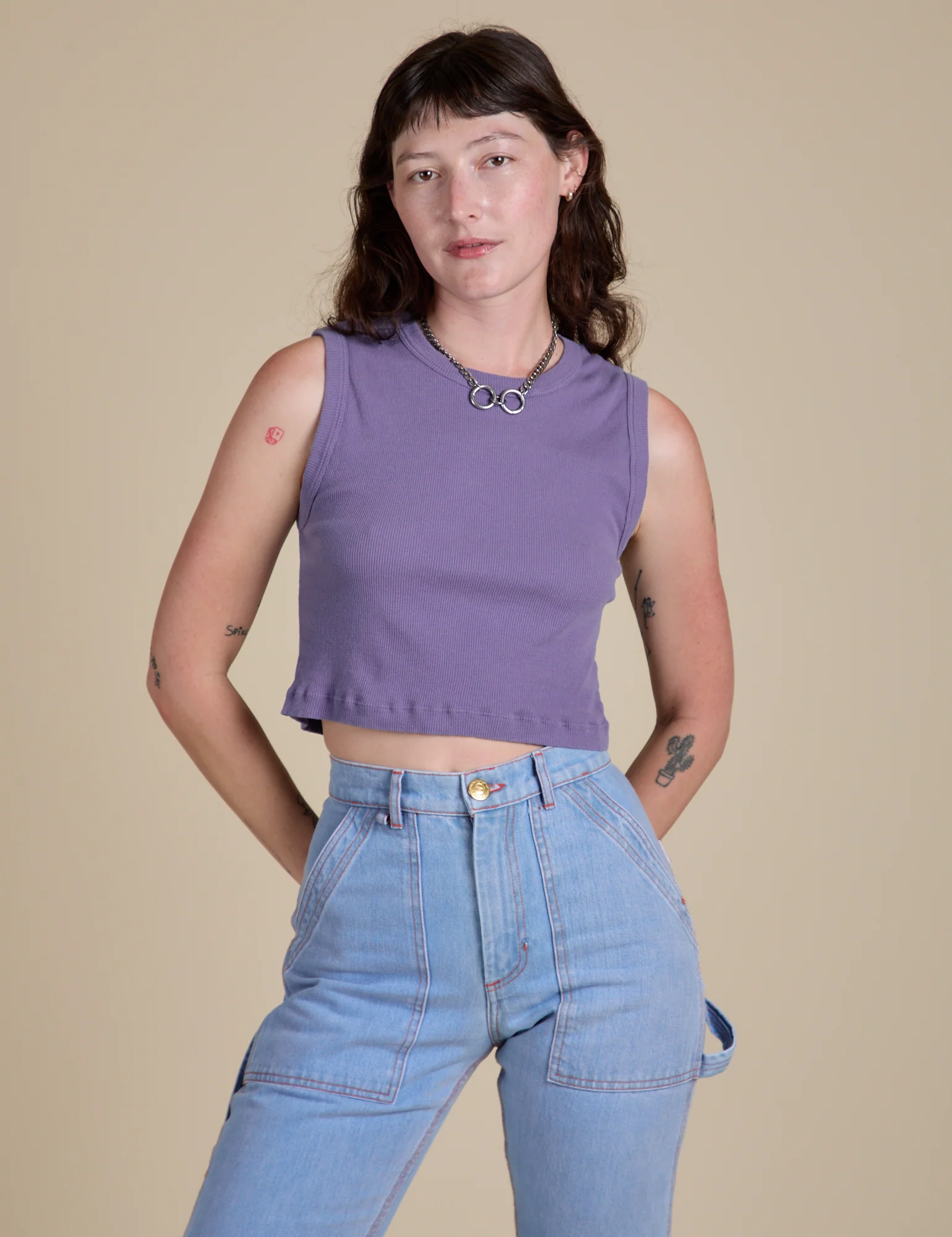 Muscle Tee - Faded Grape - Image 10