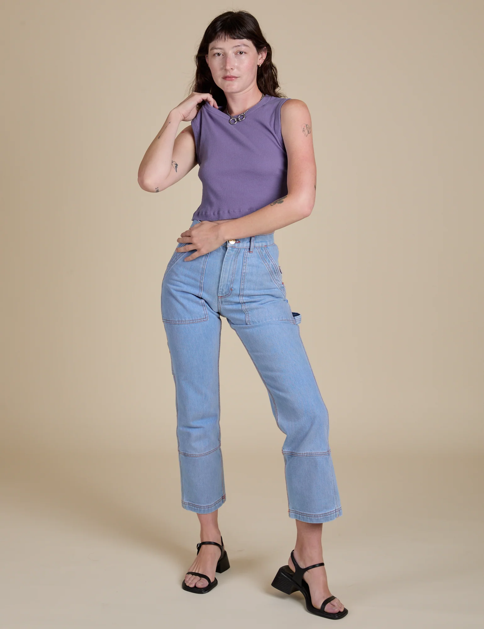 Muscle Tee - Faded Grape - Image 12