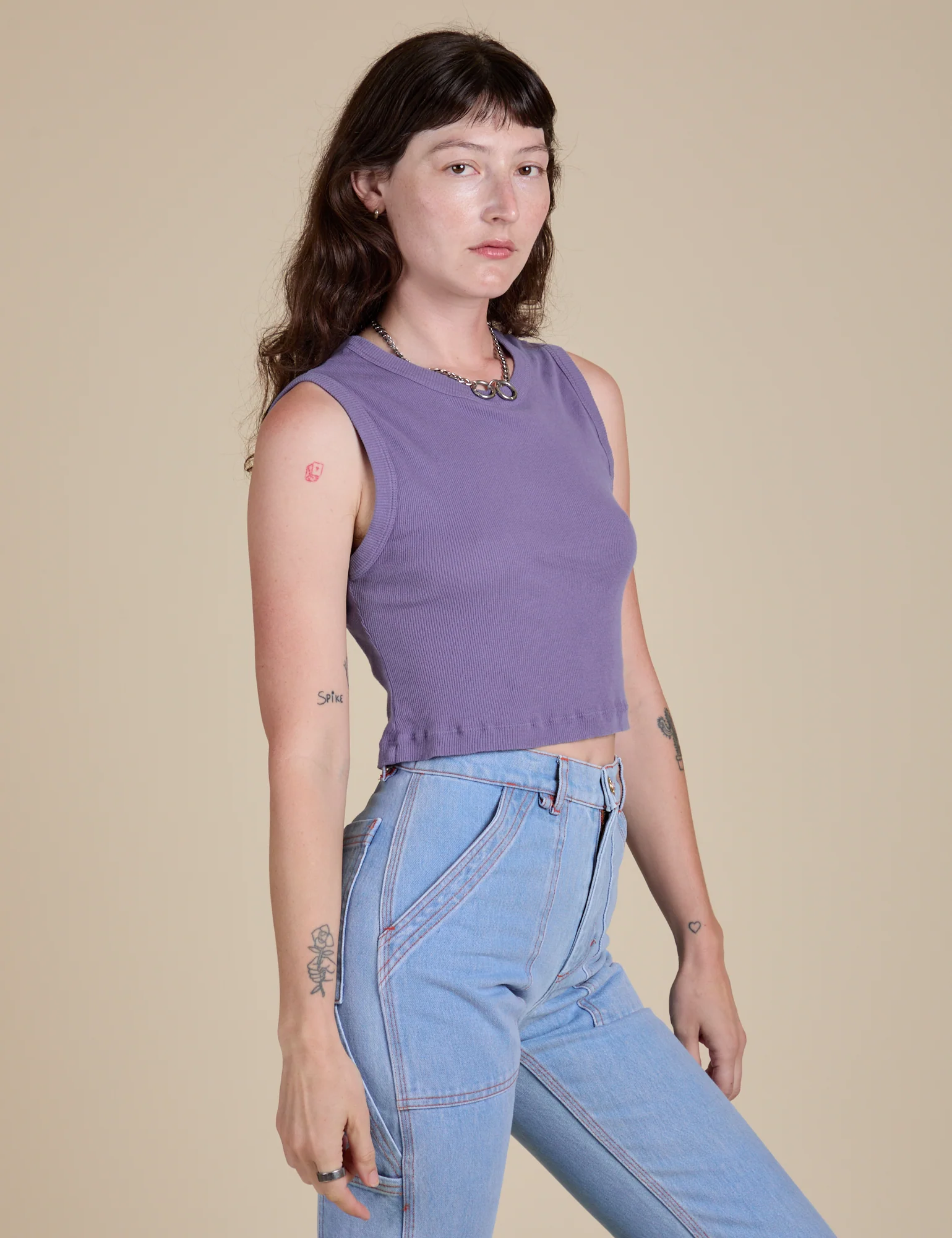 Muscle Tee - Faded Grape - Image 14
