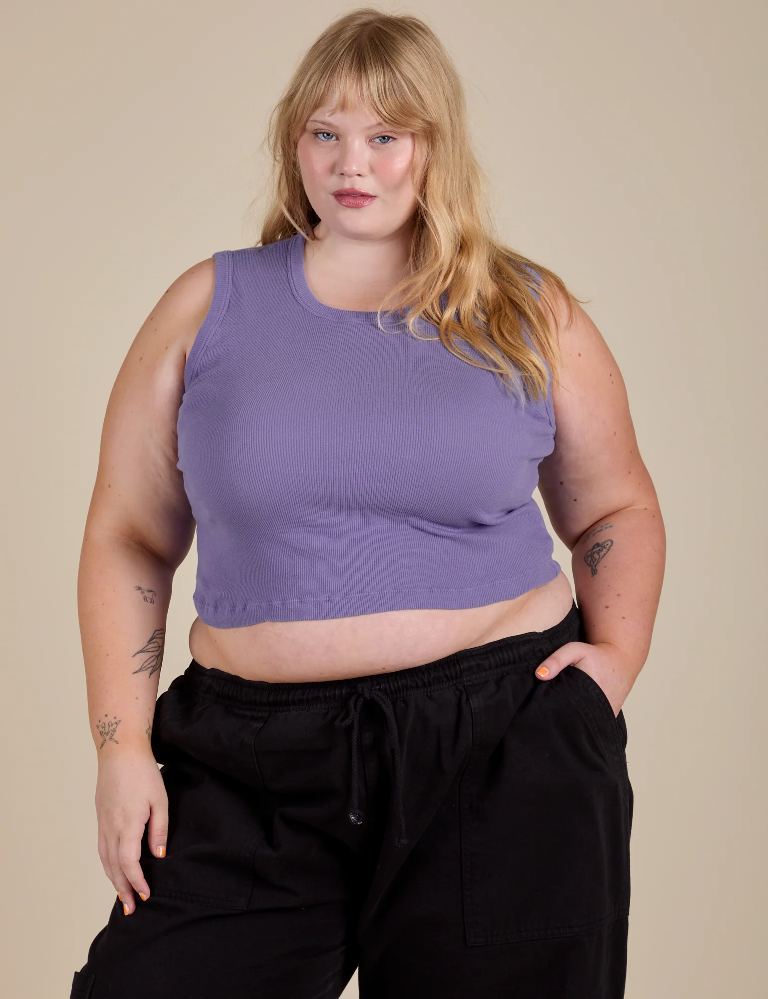Muscle Tee - Faded Grape - Image 18