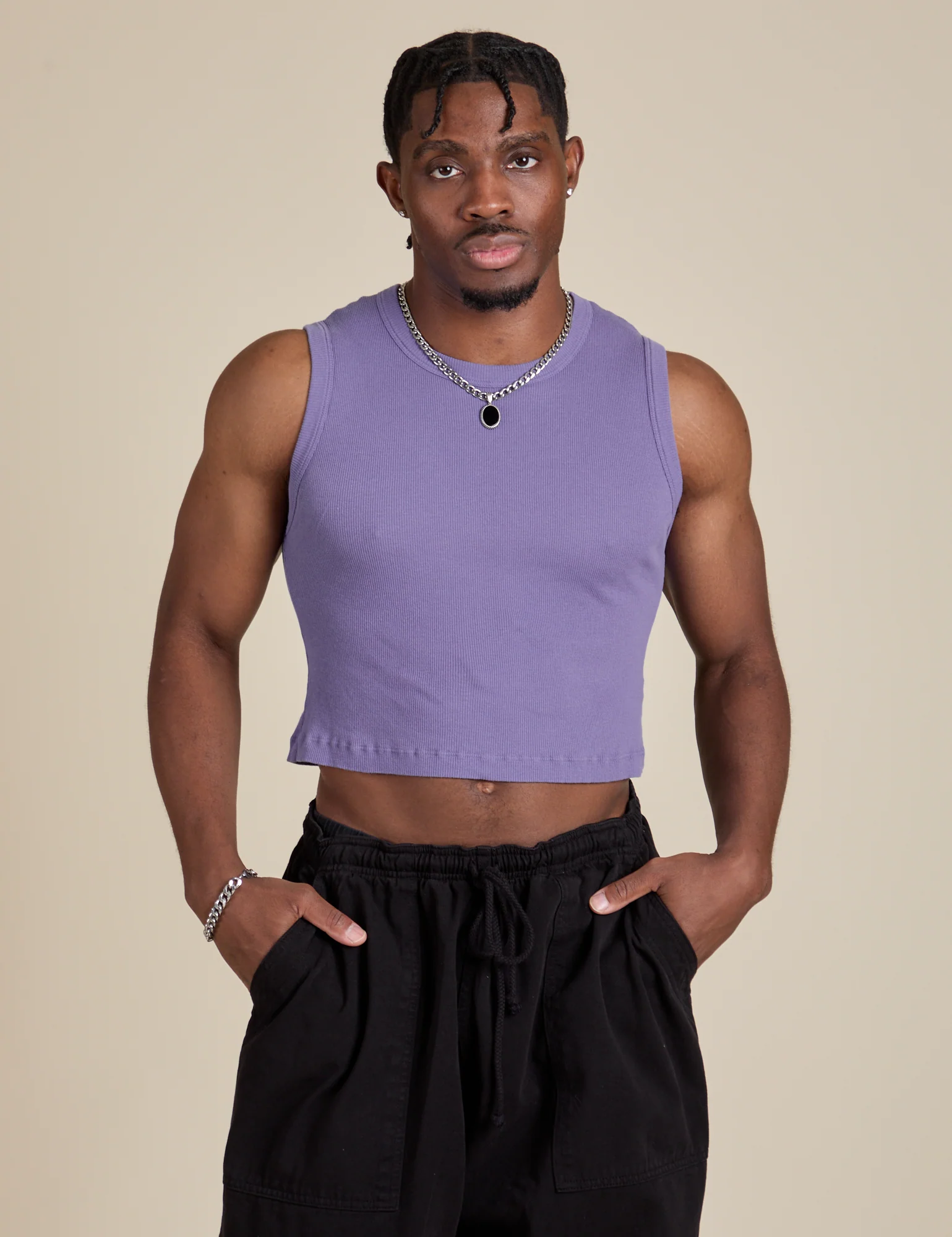 Muscle Tee - Faded Grape - Image 3