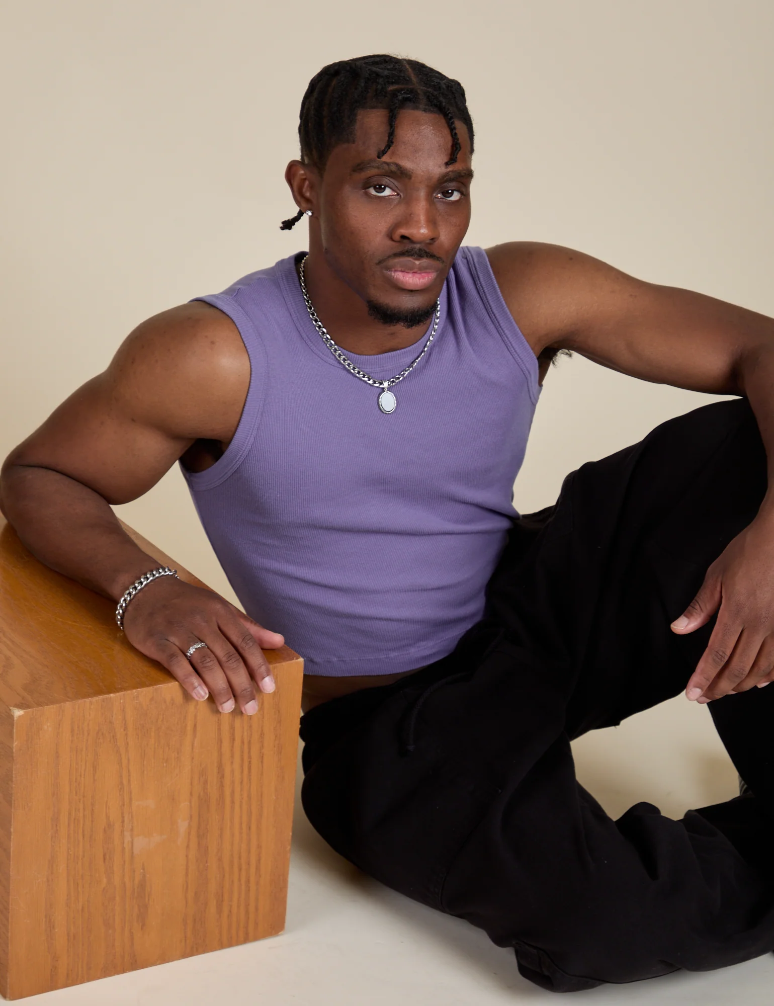 Muscle Tee - Faded Grape - Image 9