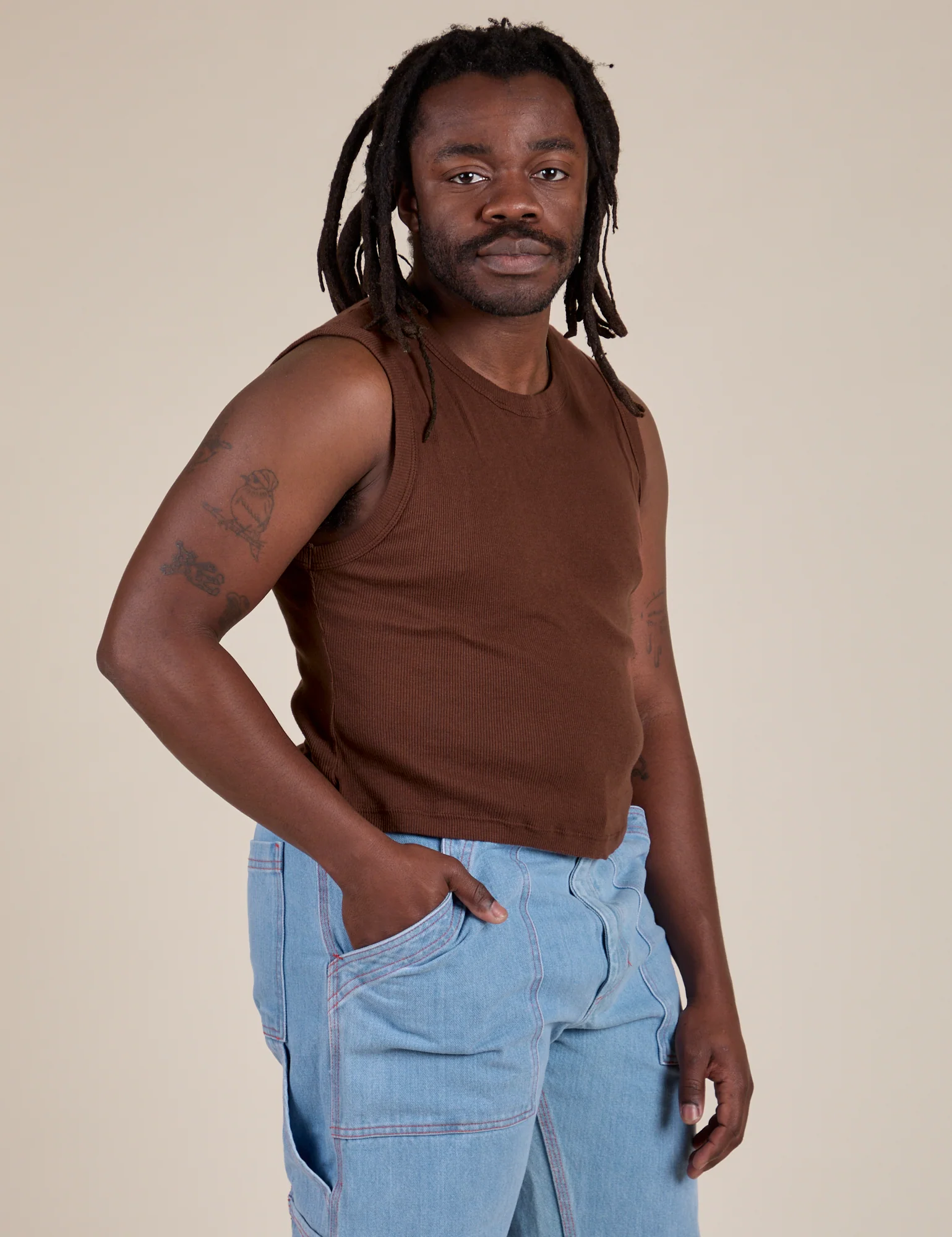 Muscle Tee - Fudgesicle Brown - Image 12