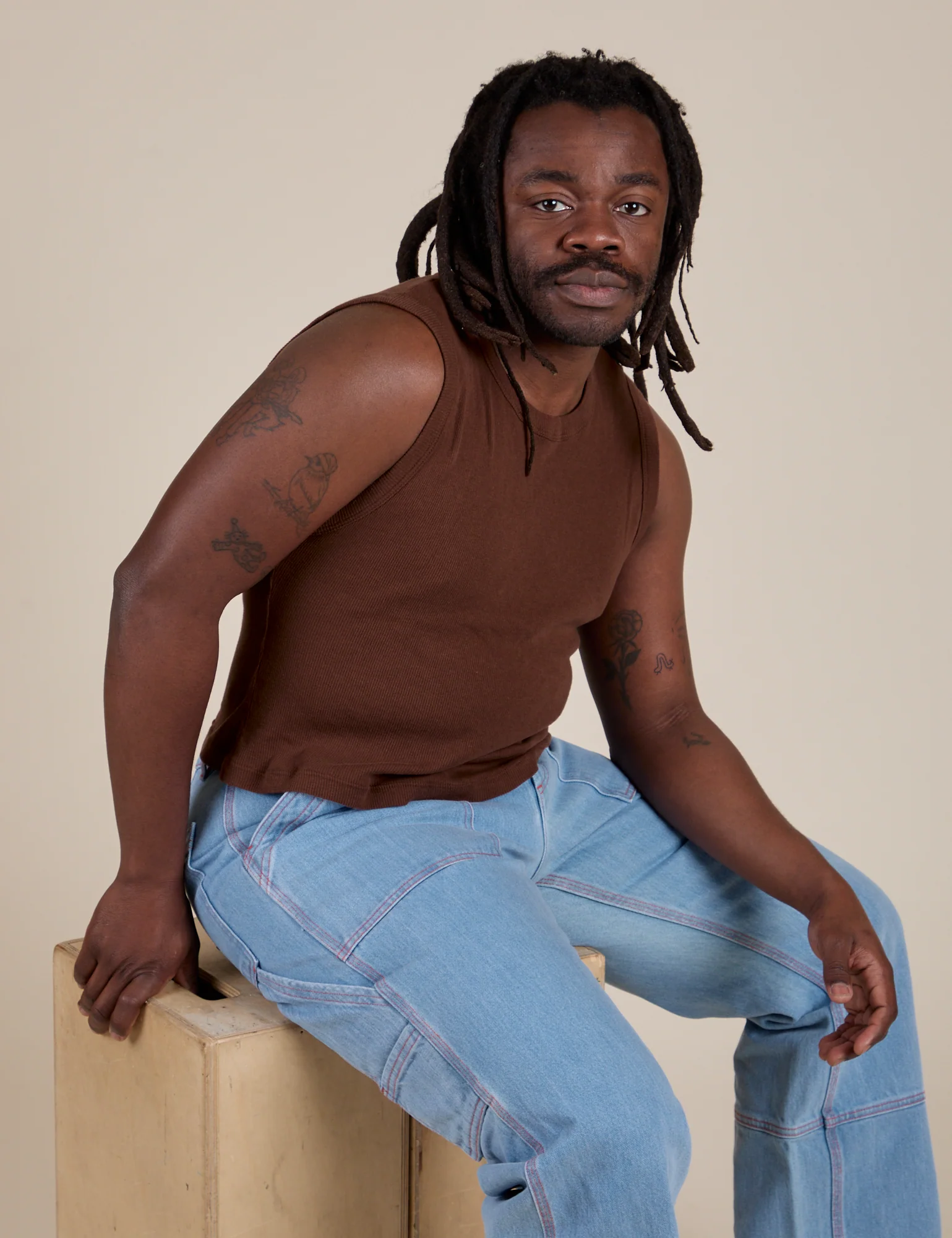 Muscle Tee - Fudgesicle Brown - Image 15
