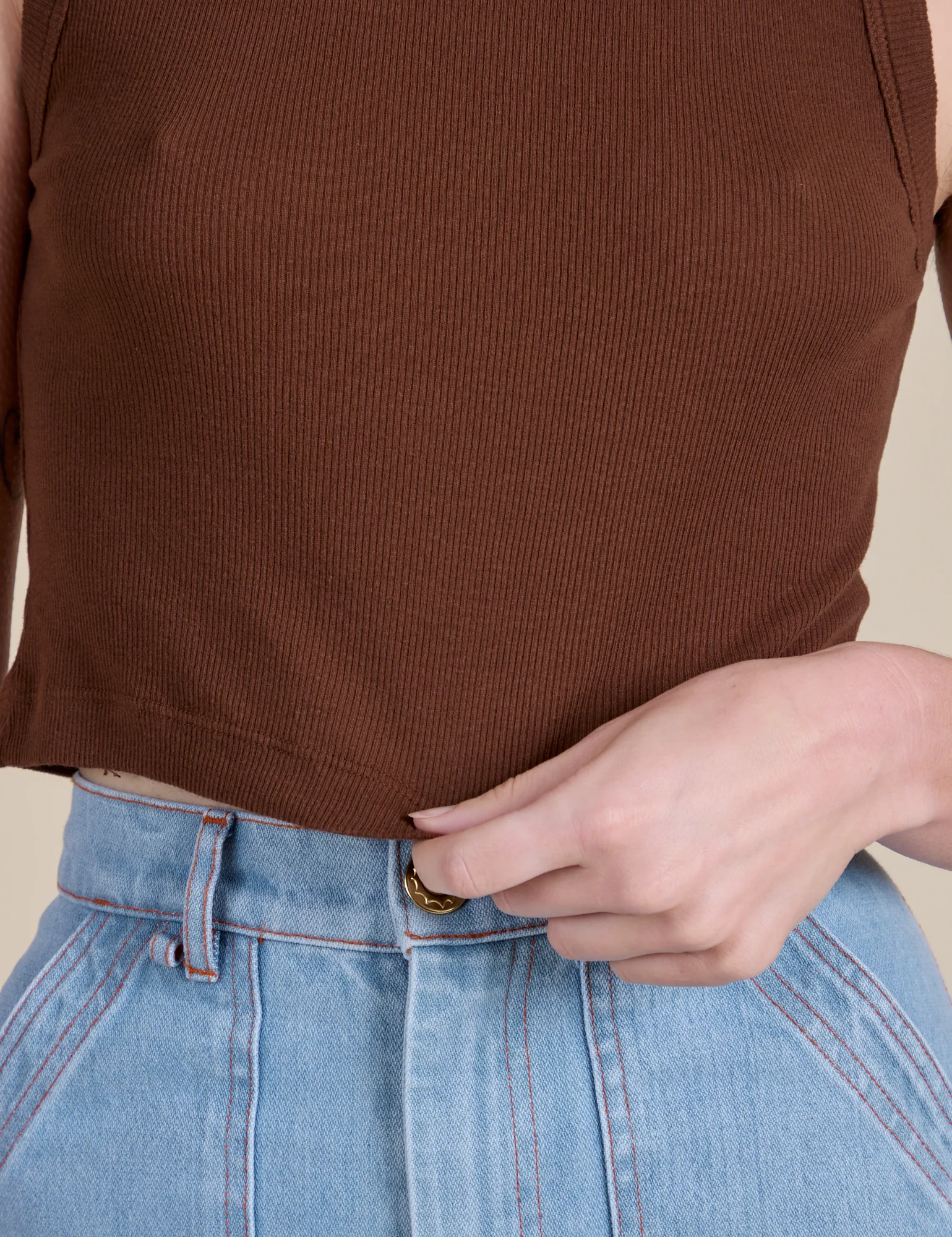 Muscle Tee - Fudgesicle Brown - Image 4