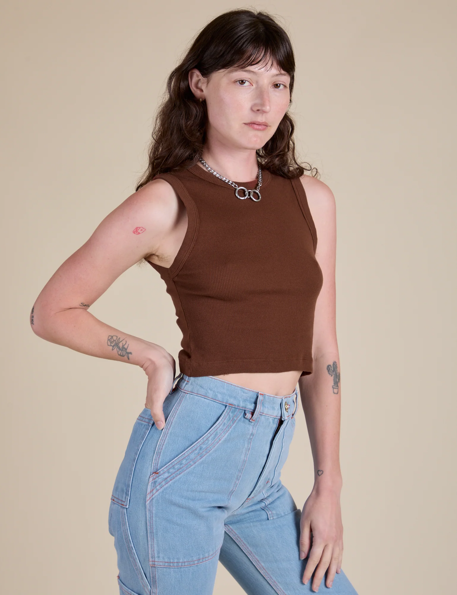 Muscle Tee - Fudgesicle Brown - Image 6