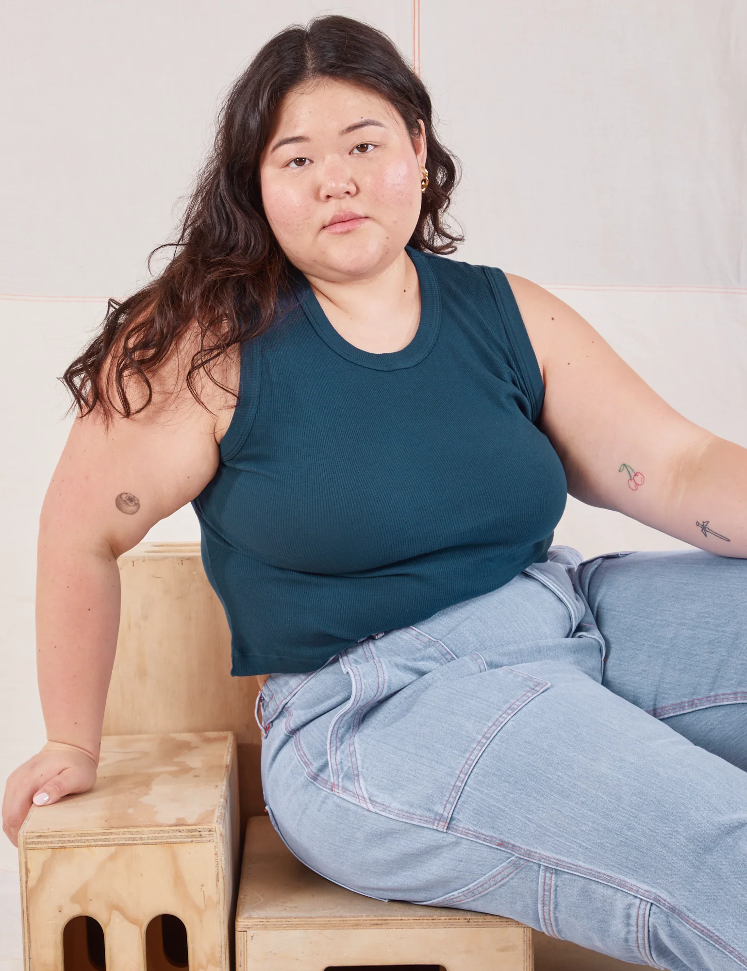 Muscle Tee - Lagoon - Image 13