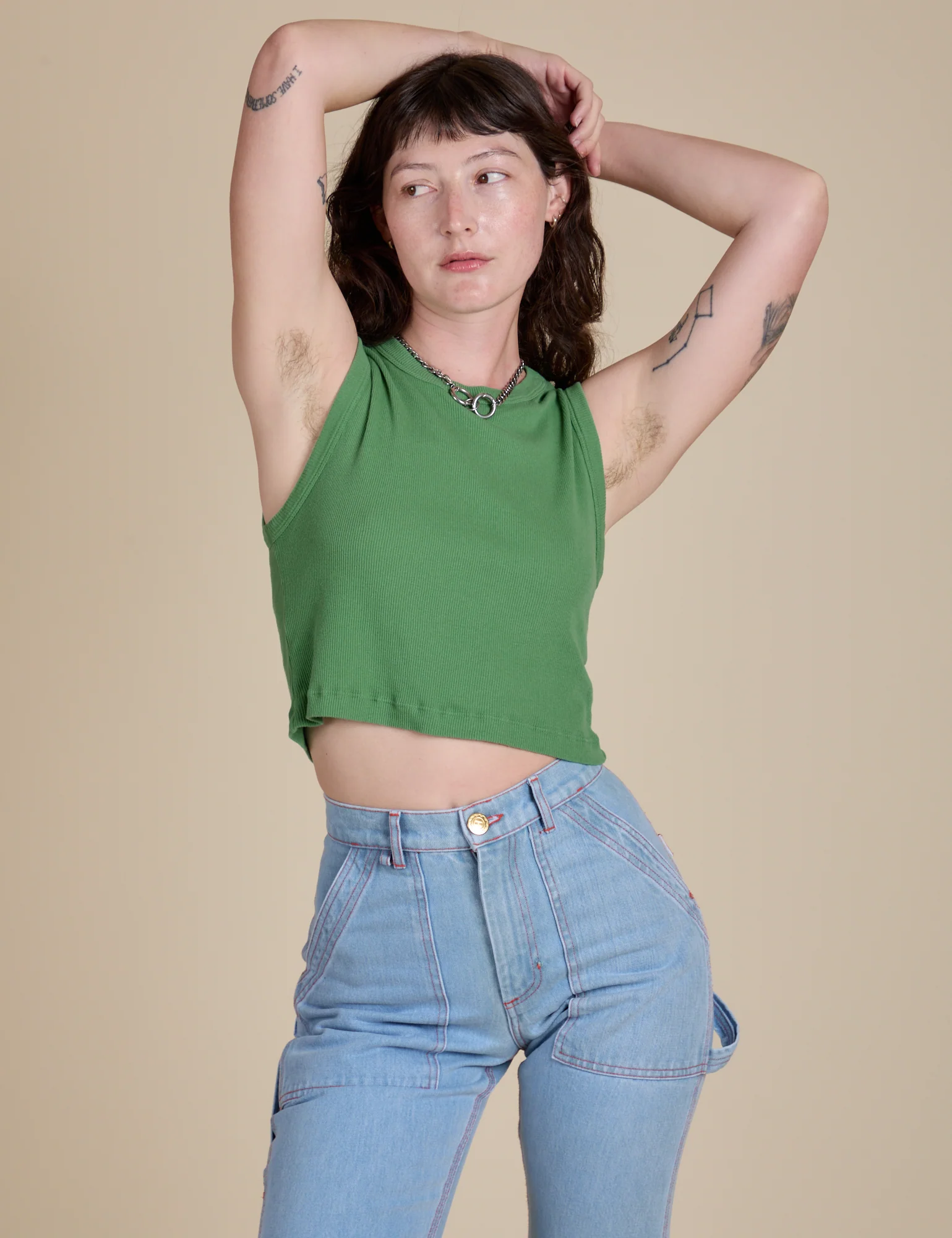 Muscle Tee - Seafoam Green - Image 10
