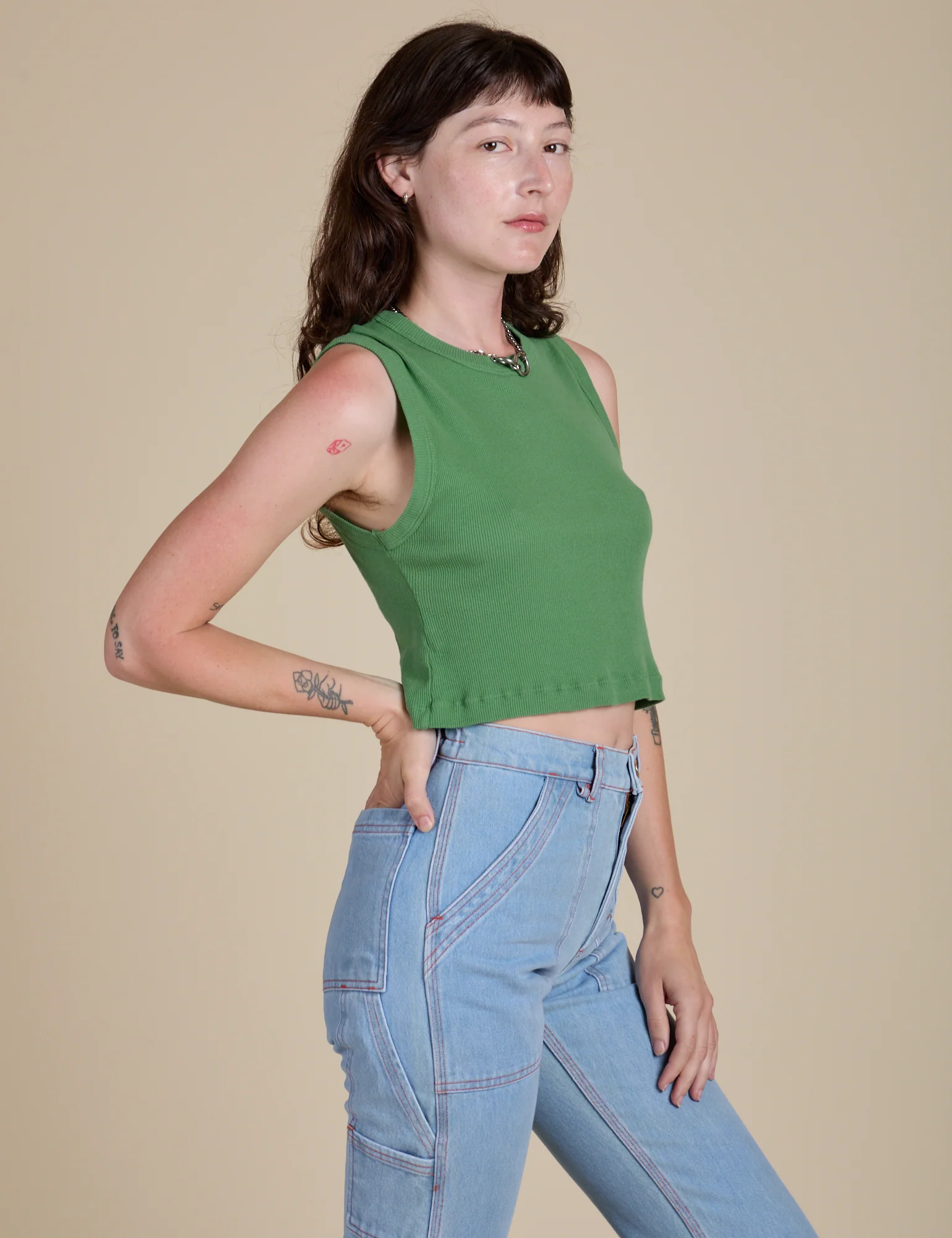 Muscle Tee - Seafoam Green - Image 11