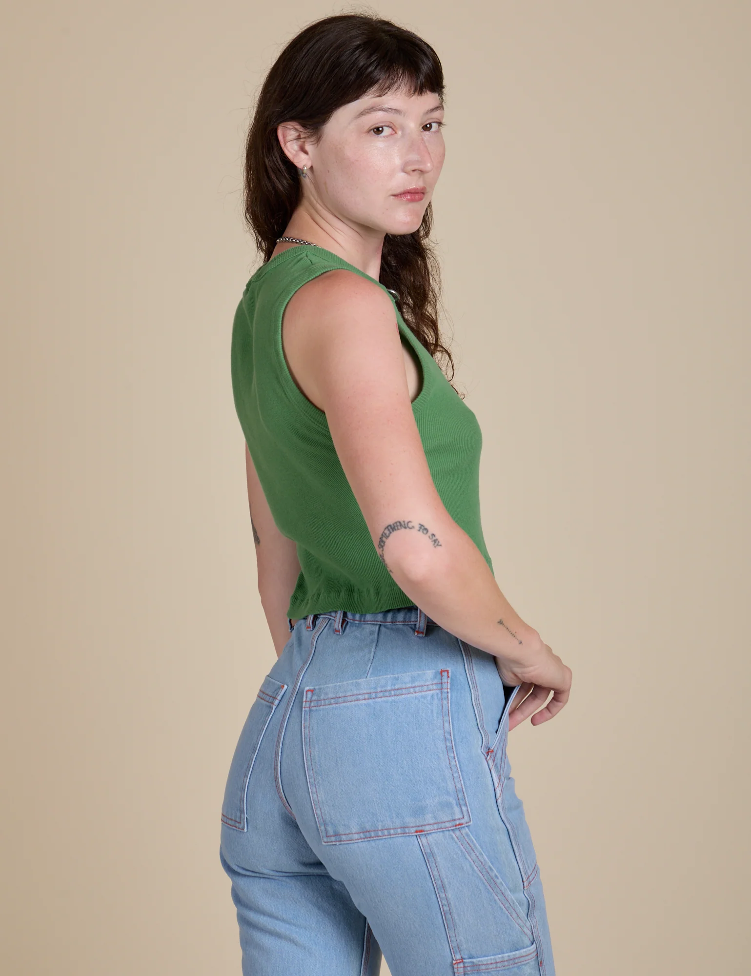 Muscle Tee - Seafoam Green - Image 12