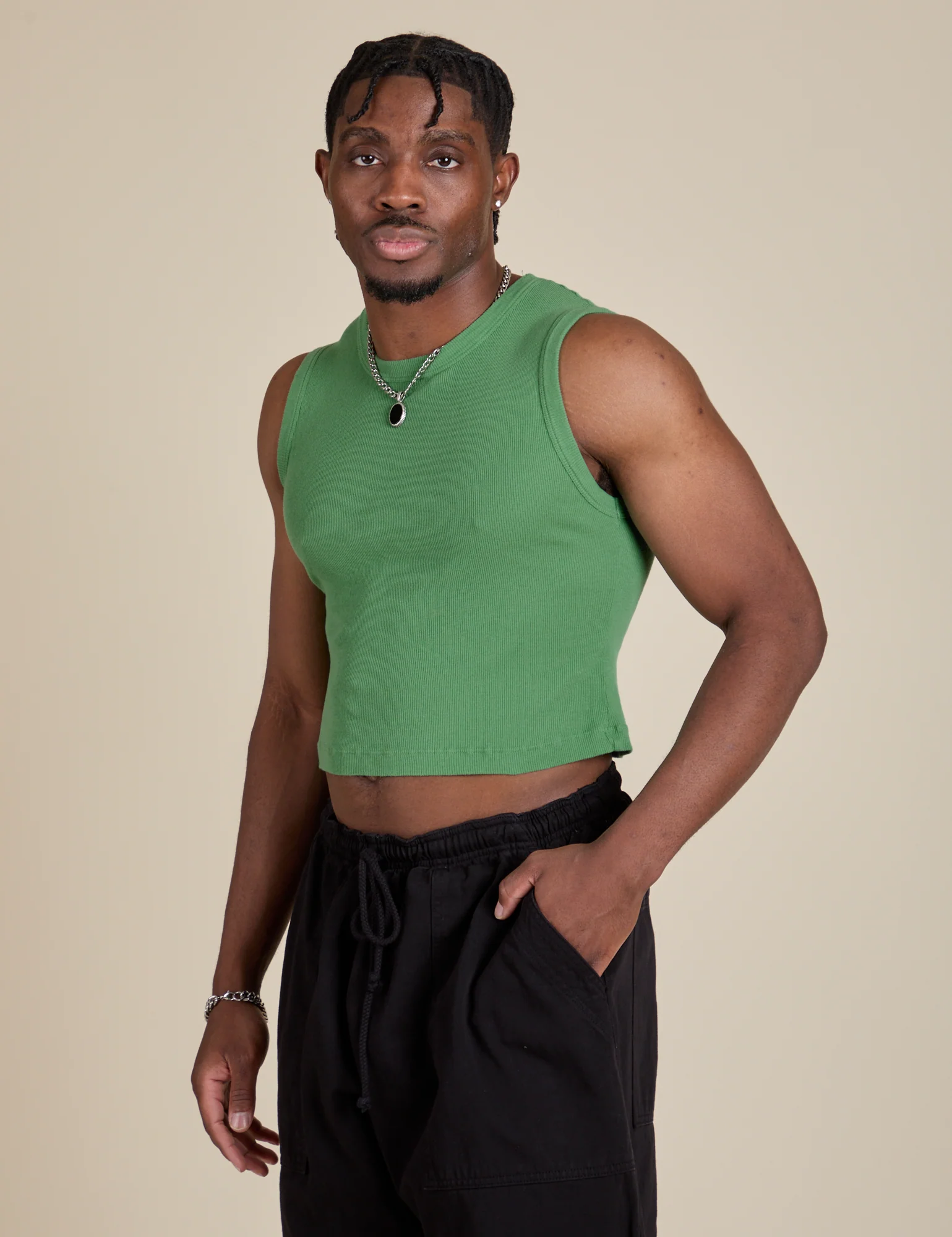 Muscle Tee - Seafoam Green - Image 19