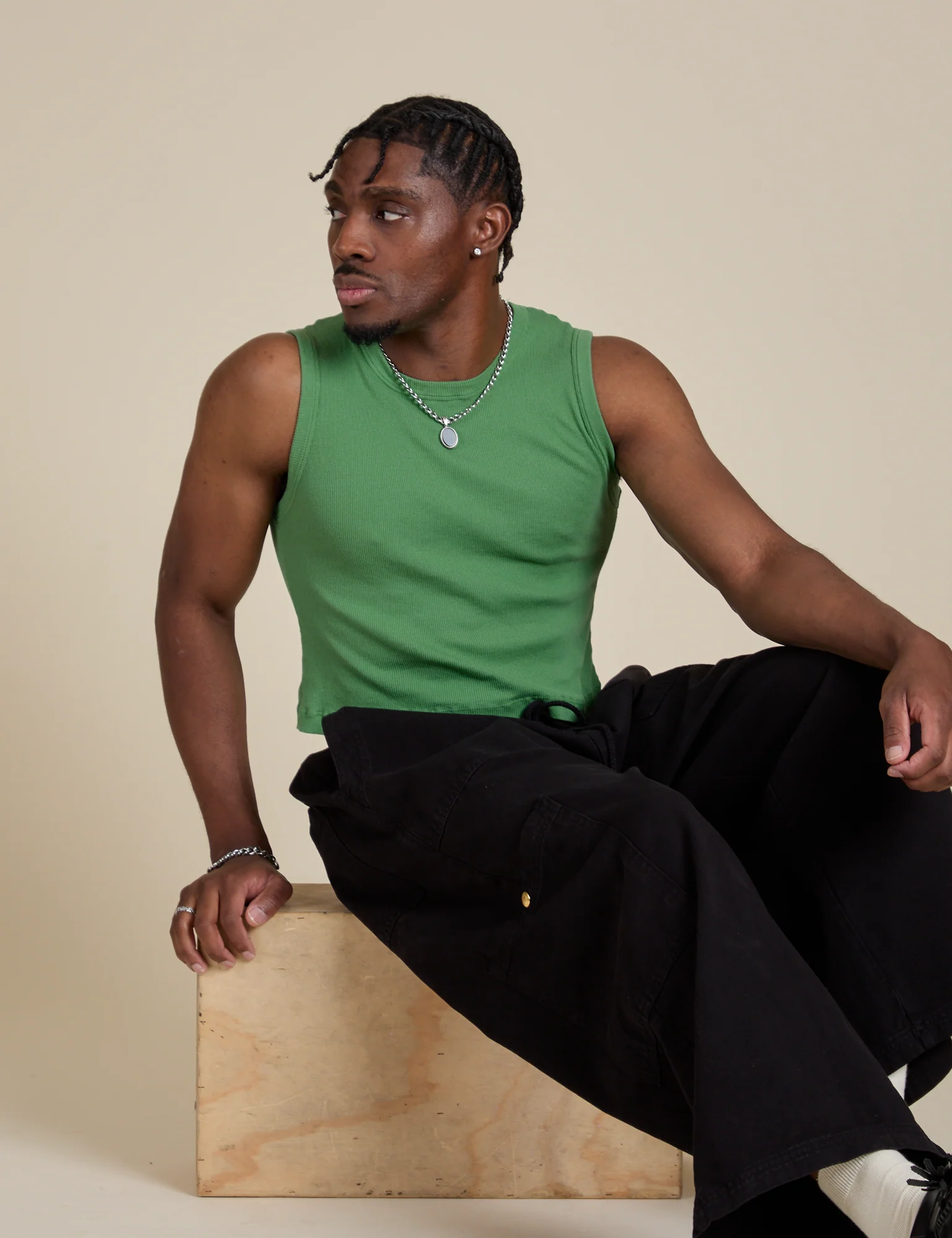 Muscle Tee - Seafoam Green - Image 23