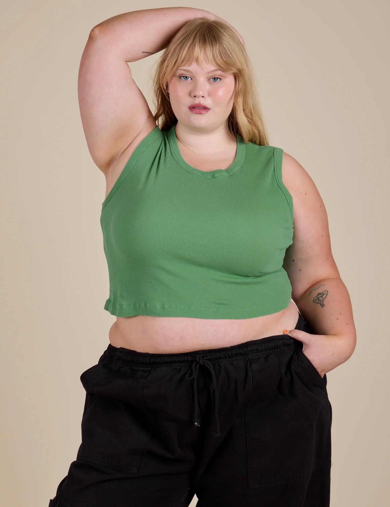 Muscle Tee - Seafoam Green - Image 3