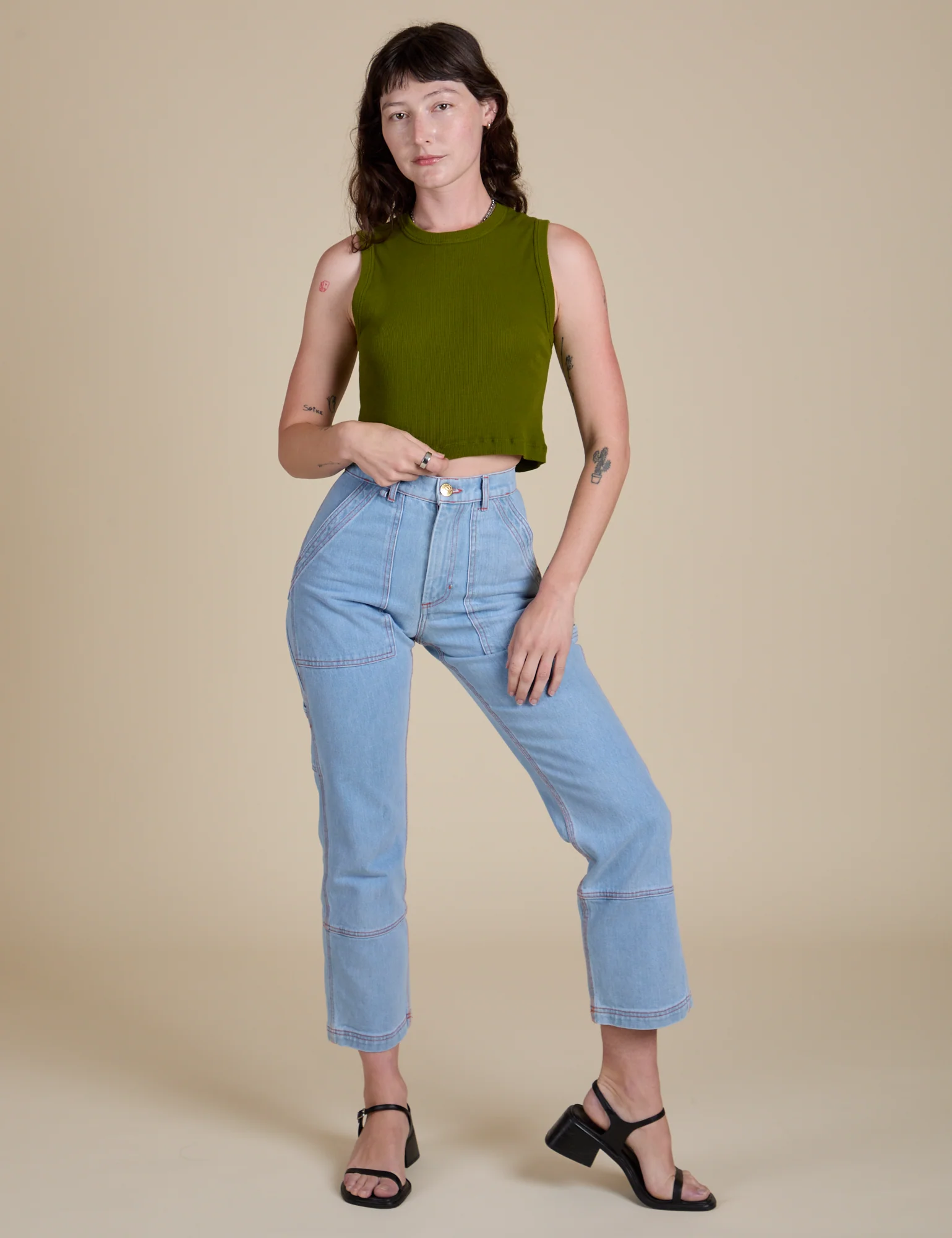 Muscle Tee - Summer Olive - Image 12