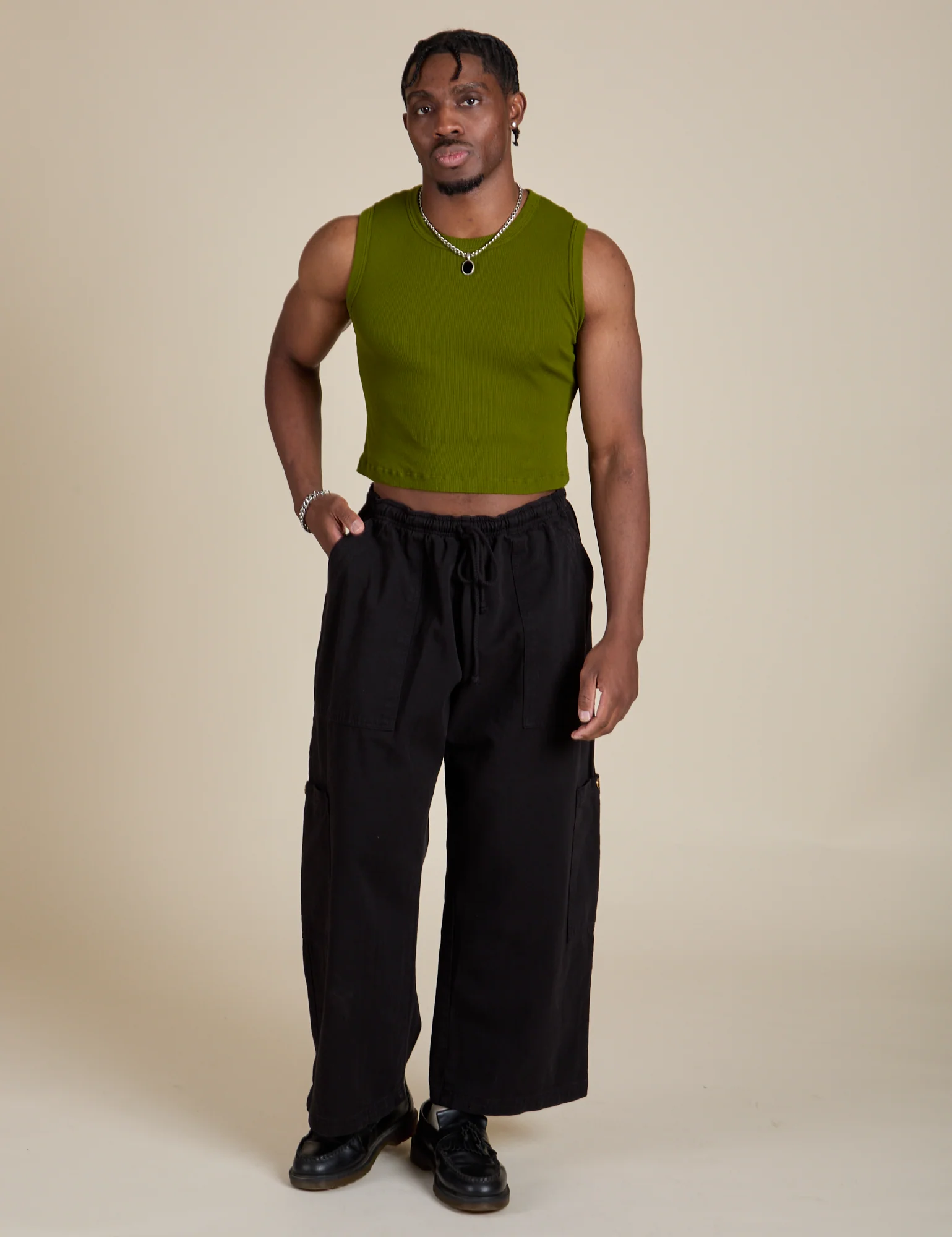 Muscle Tee - Summer Olive - Image 5