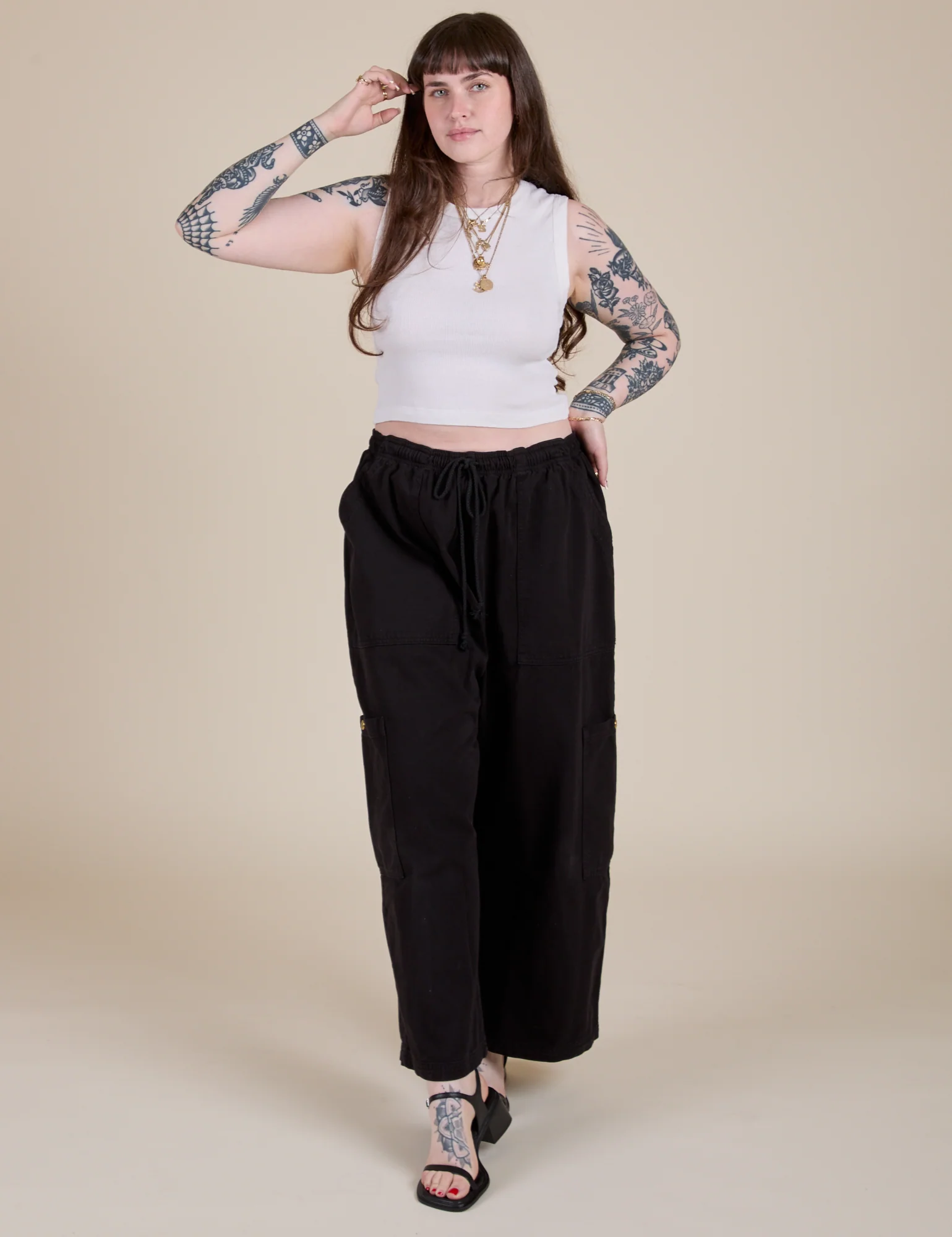 Muscle Tee - Vintage Tee White - Image 18