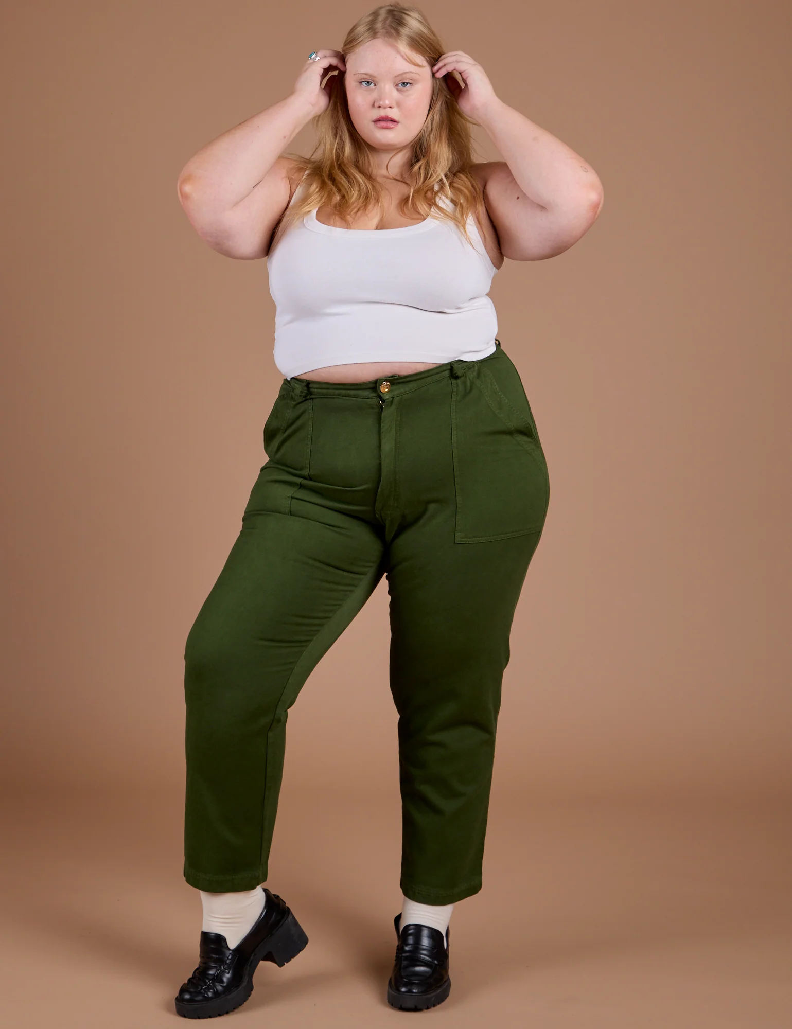 Organic Work Pants - Evergreen - Image 11