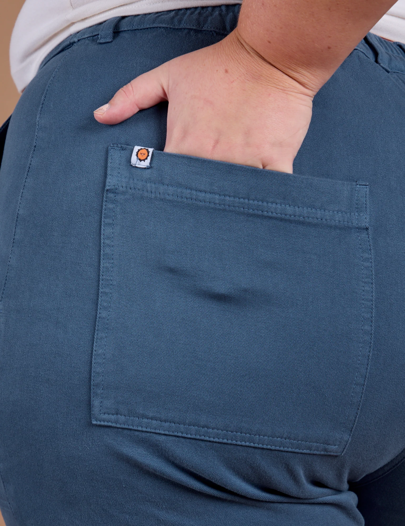 Organic Work Pants - French Blue - Image 15