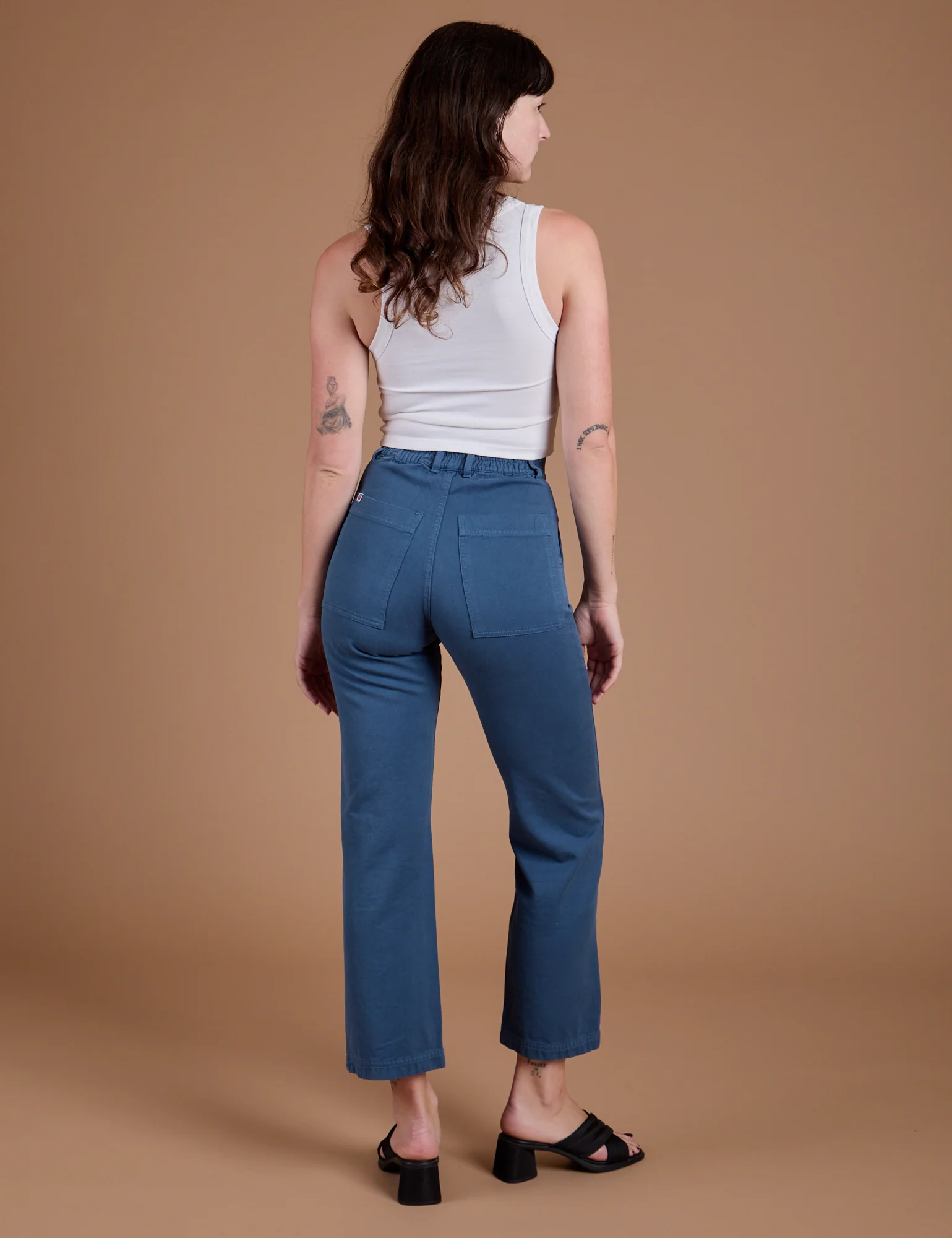 Organic Work Pants - French Blue - Image 9