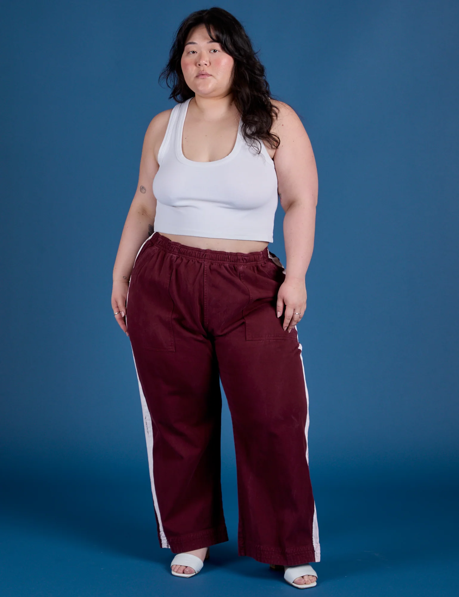 Painted Action Pants - Red Wine - Image 10