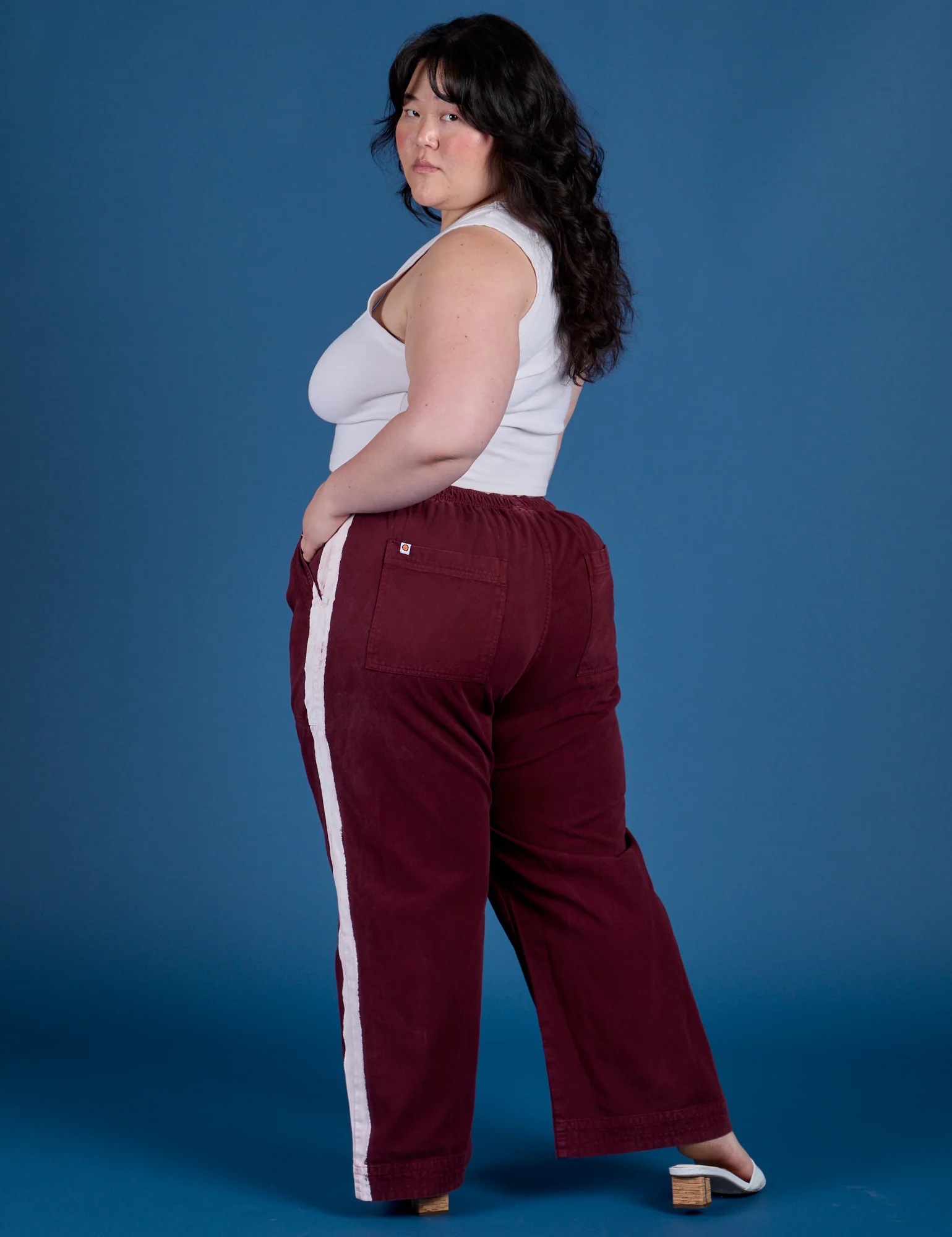 Painted Action Pants - Red Wine - Image 14