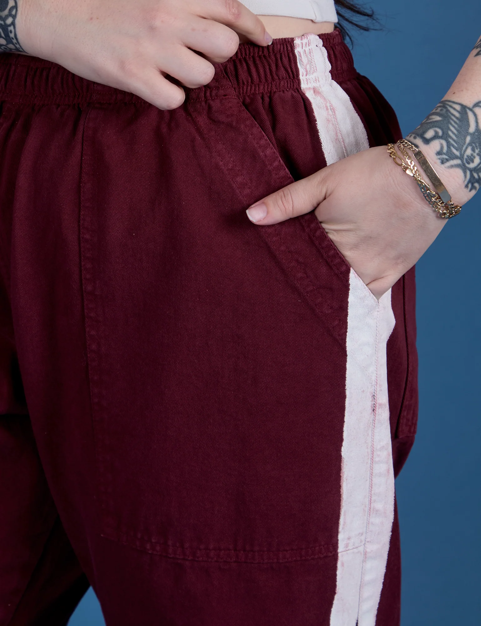 Painted Action Pants - Red Wine - Image 20