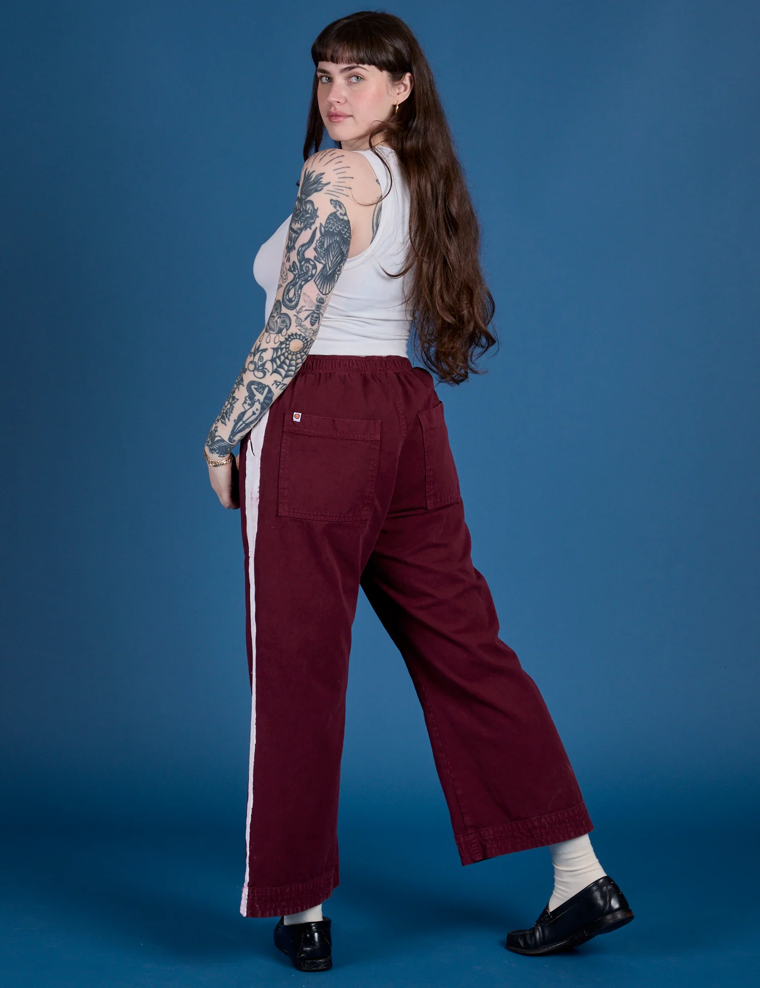 Painted Action Pants - Red Wine - Image 23