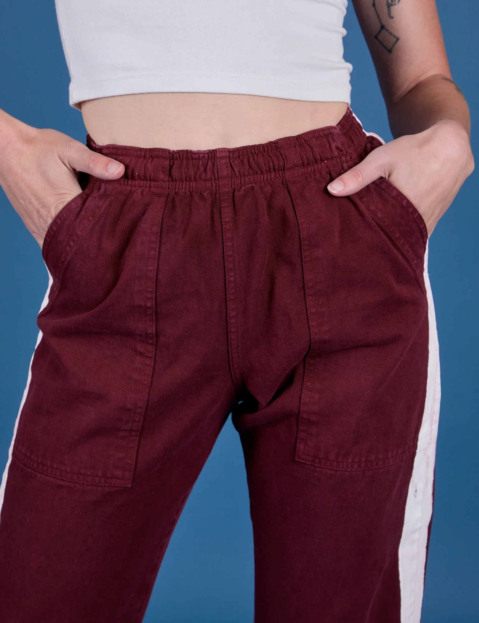 Painted Action Pants - Red Wine - Image 4