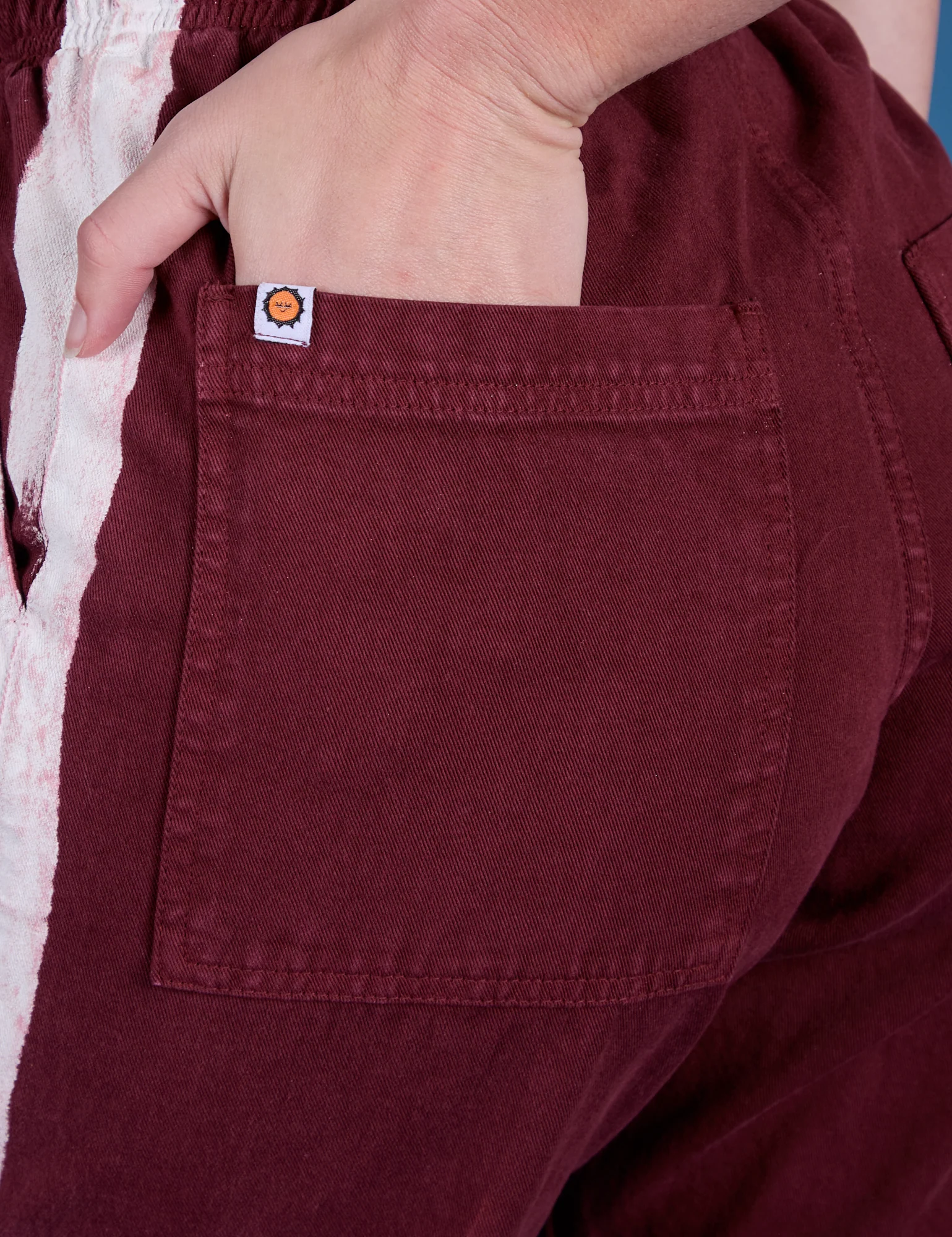 Painted Action Pants - Red Wine - Image 8