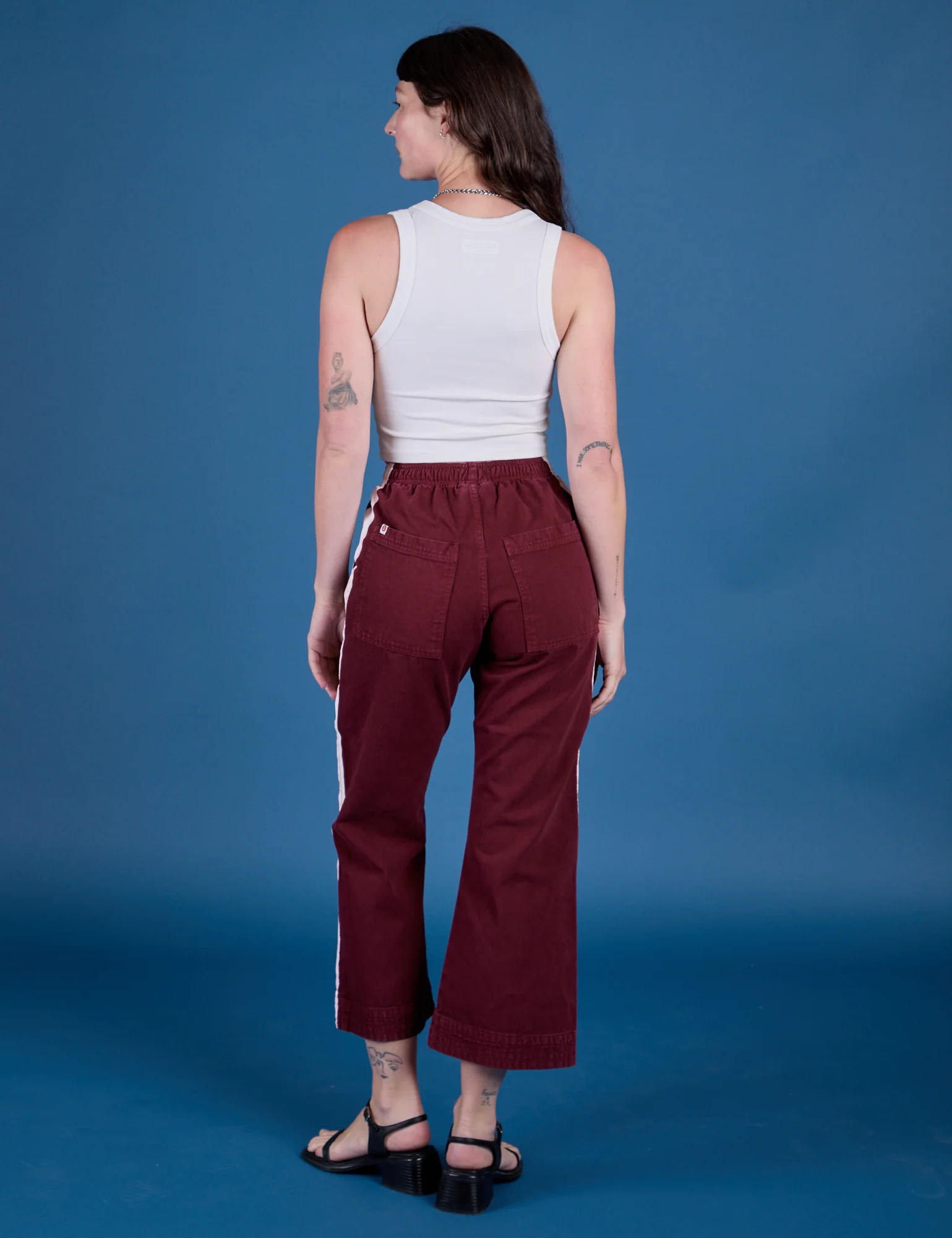 Painted Action Pants - Red Wine - Image 9