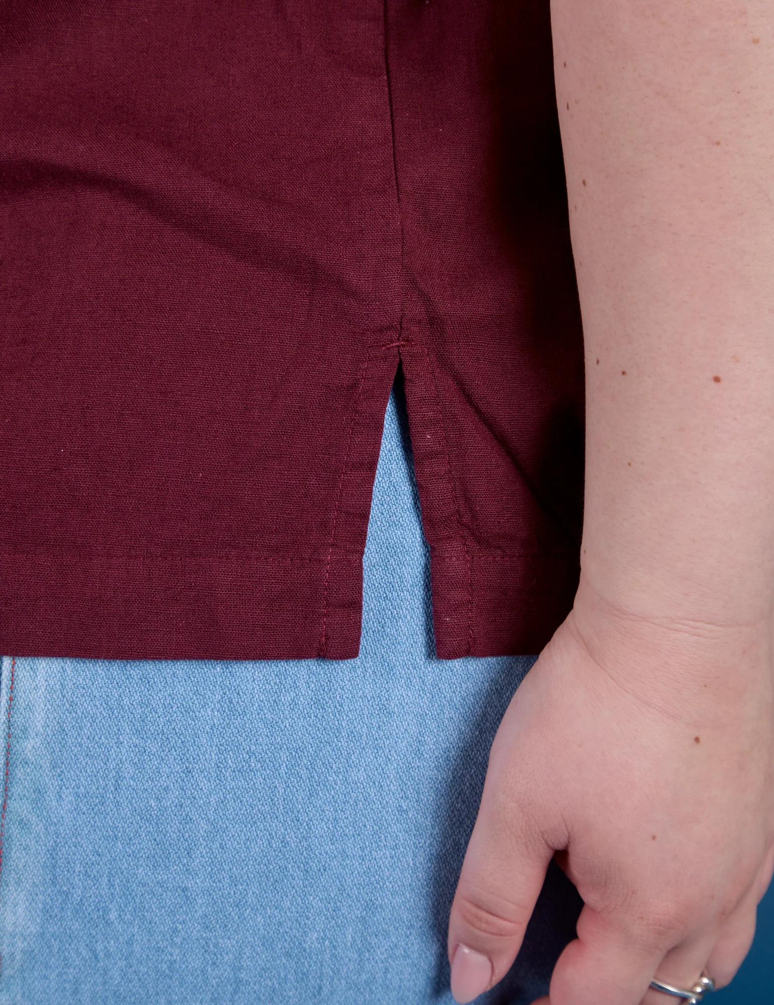 Painted Pantry Button-Up - Red Wine - Image 14