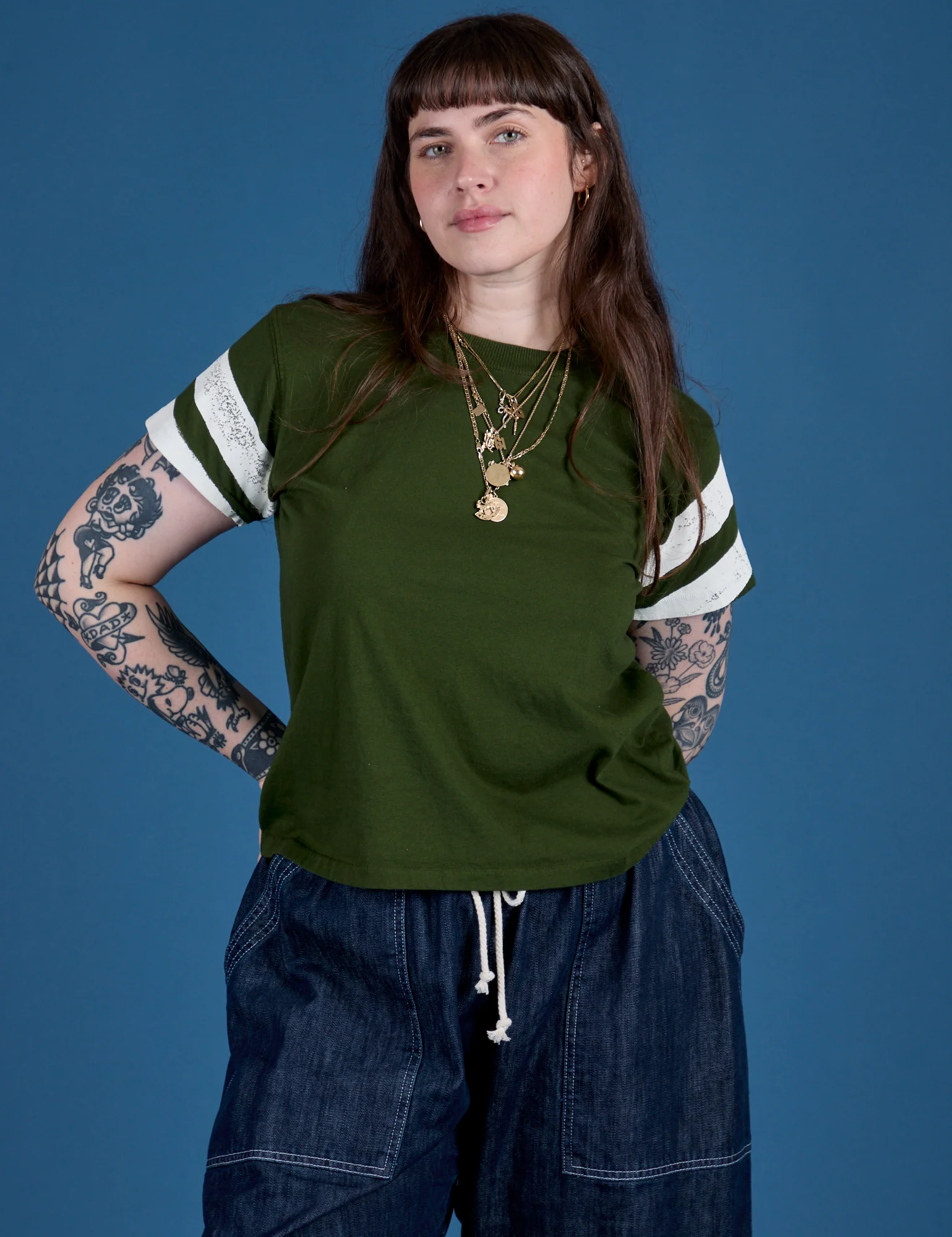 Painted Vintage Tee - Evergreen
