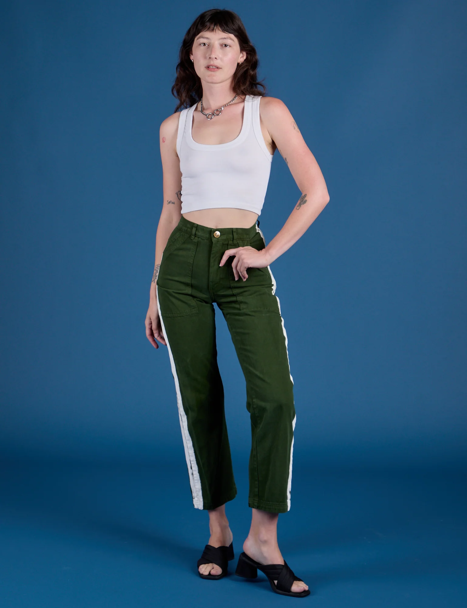 Painted Work Pants - Evergreen - Image 10