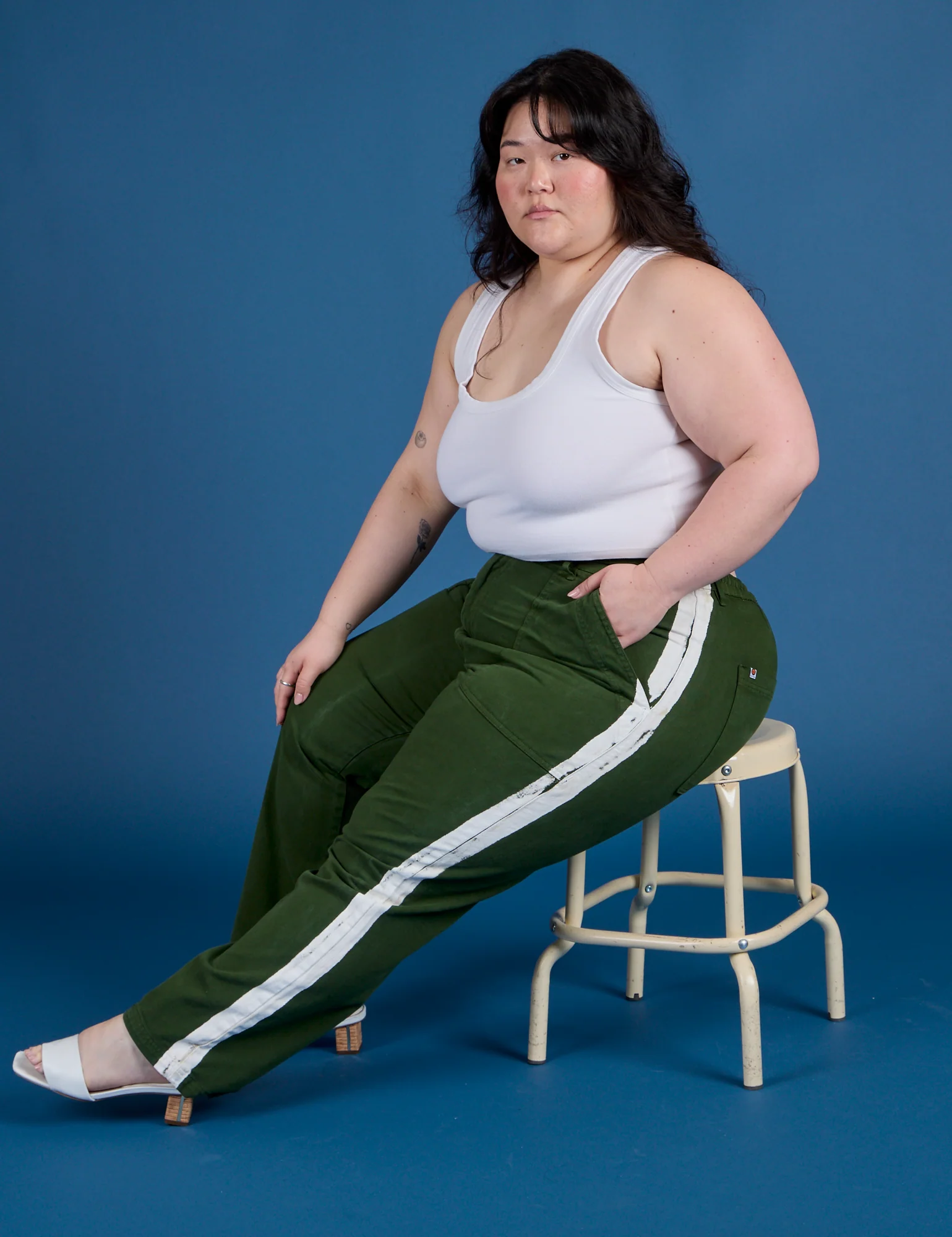 Painted Work Pants - Evergreen - Image 24