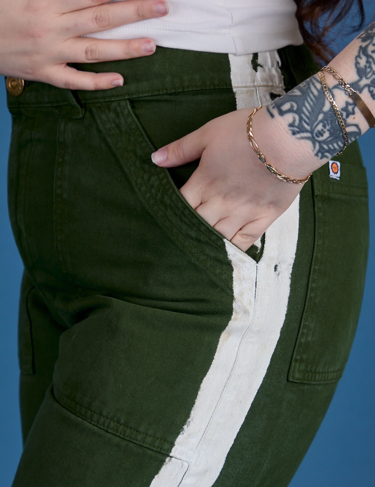 Painted Work Pants - Evergreen - Image 6