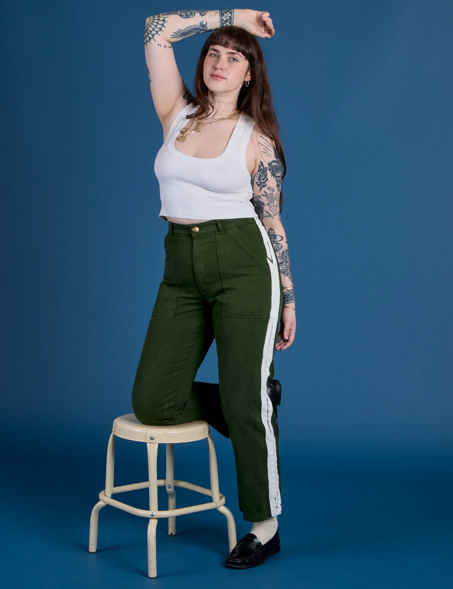 Painted Work Pants - Evergreen - Image 9