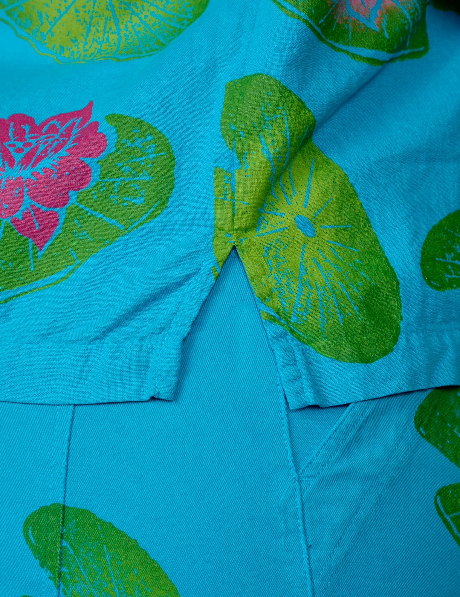 Paintstamped Pantry Button-Up - Lilypad - Image 7