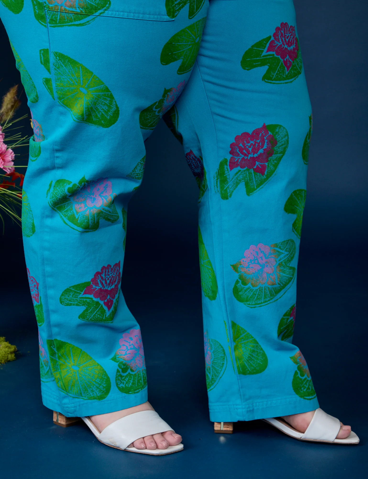 Paintstamped Work Pants - Lilypad - Image 12