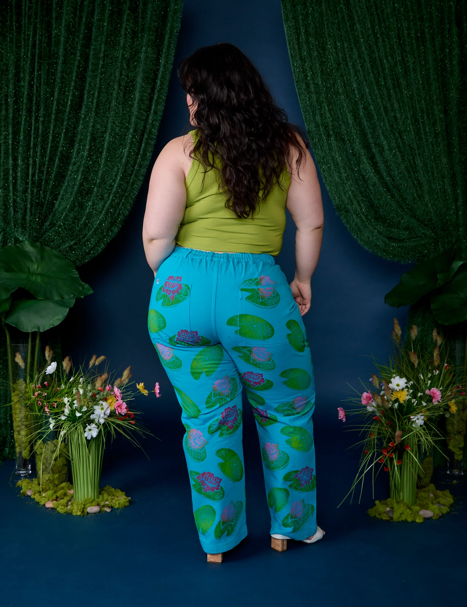 Paintstamped Work Pants - Lilypad - Image 13
