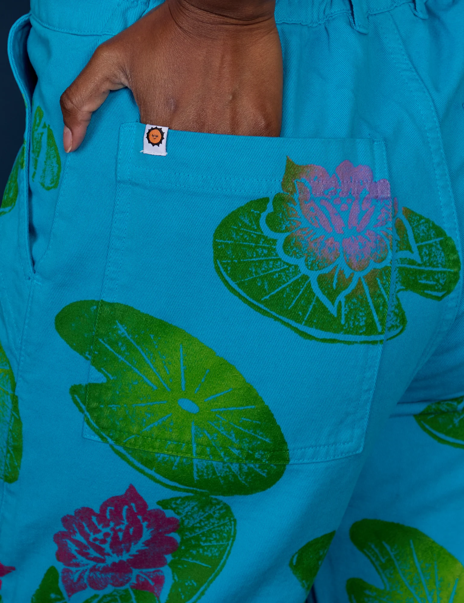 Paintstamped Work Pants - Lilypad - Image 7