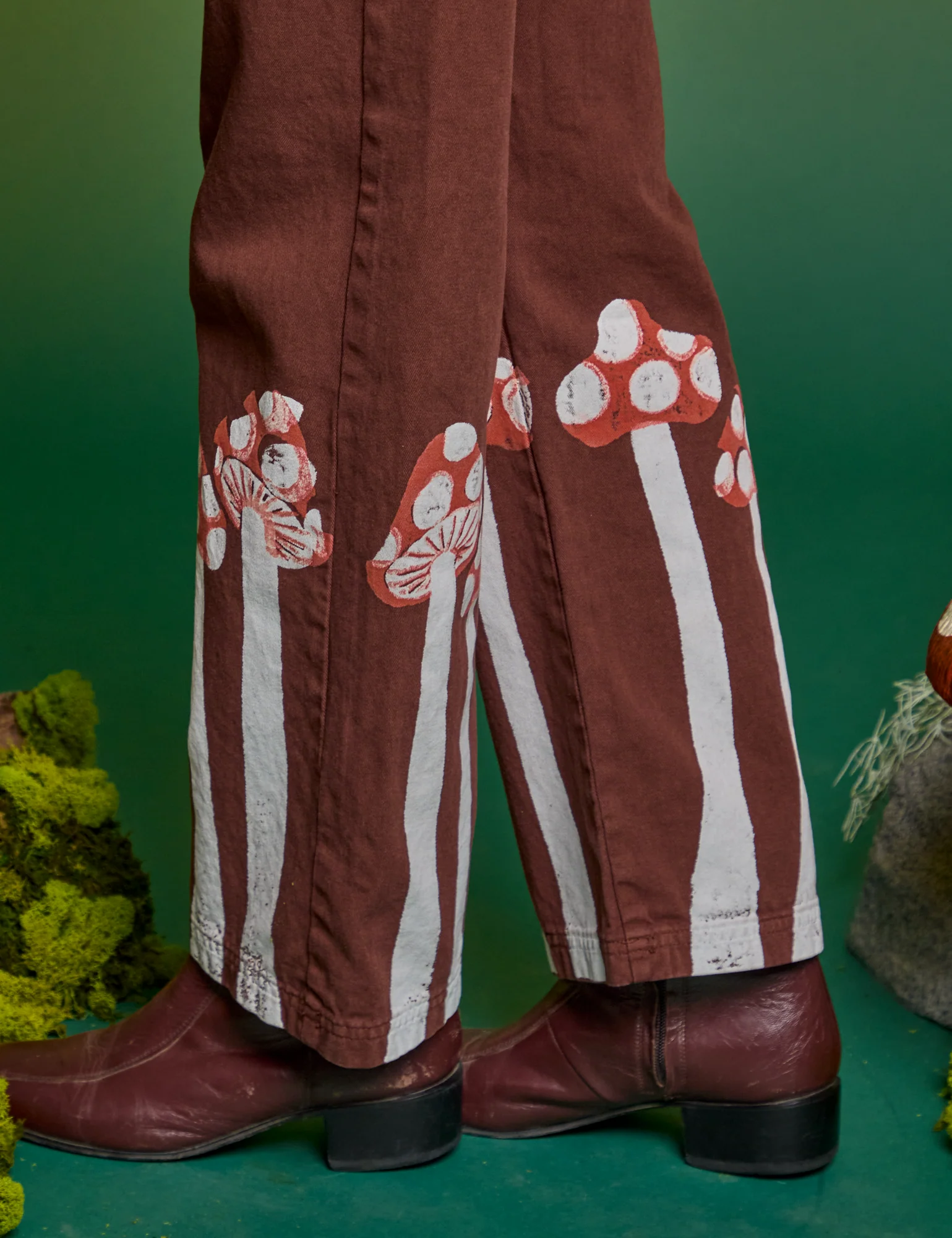 Paintstamped Work Pants - Mushroom *FINAL SALE* - Image 14