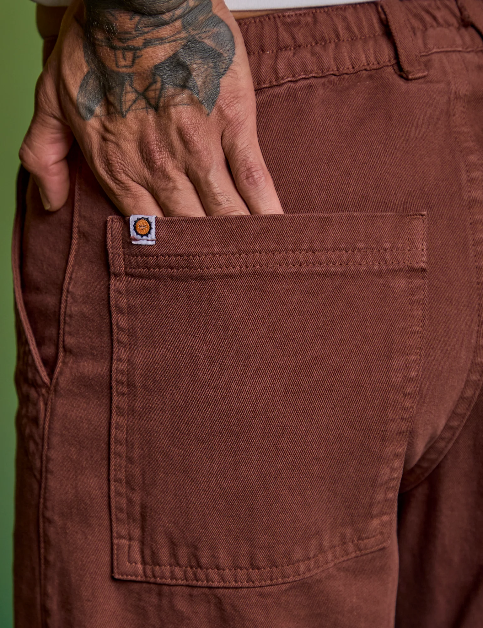 Paintstamped Work Pants - Mushroom *FINAL SALE* - Image 16