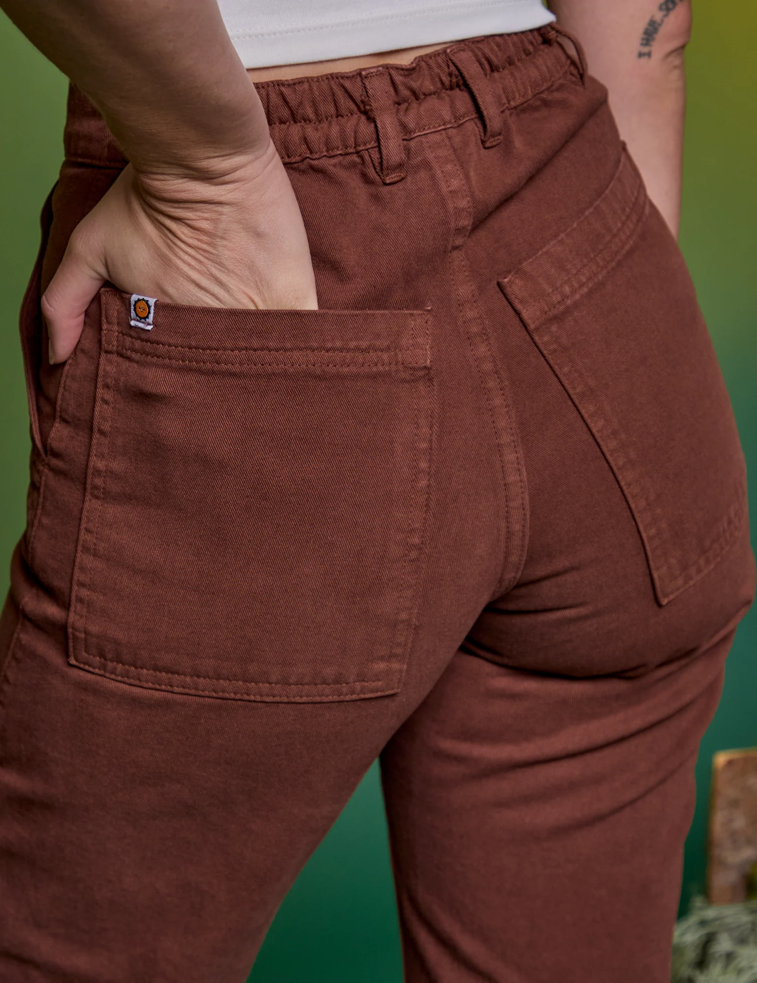 Paintstamped Work Pants - Mushroom *FINAL SALE* - Image 9