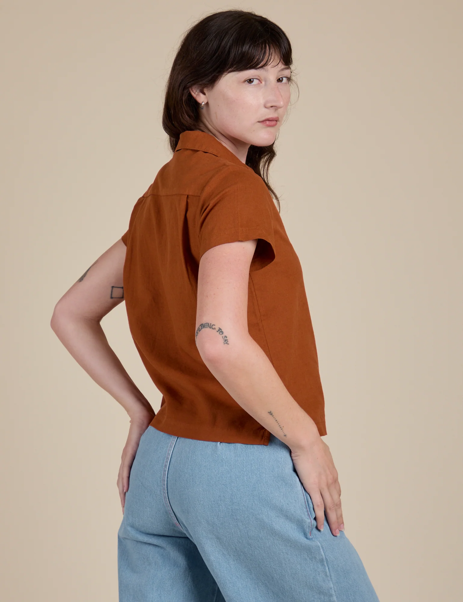 Pantry Button-Up - Burnt Terracotta - Image 6
